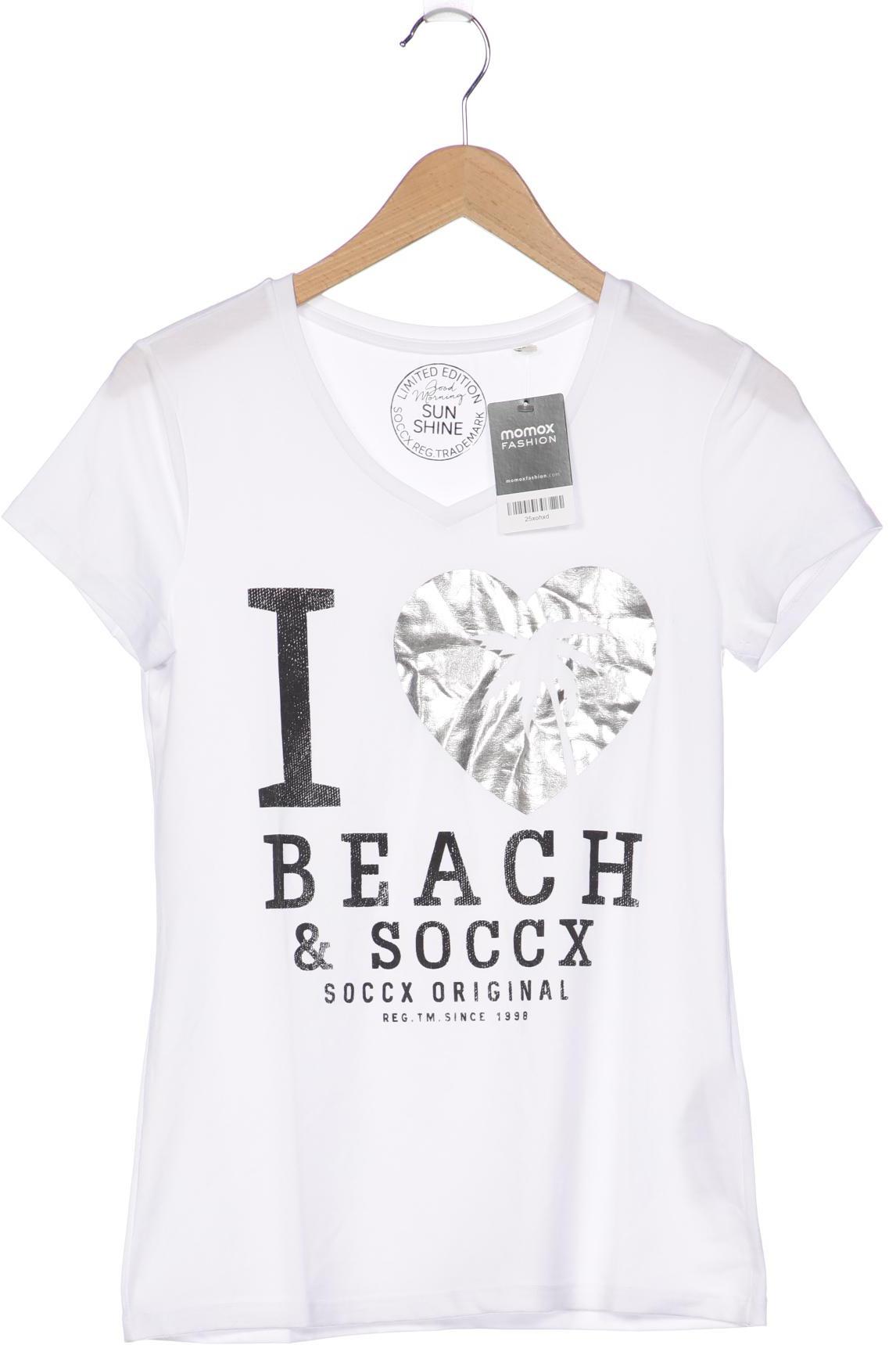 

SOCCX Damen T-Shirt, weiß