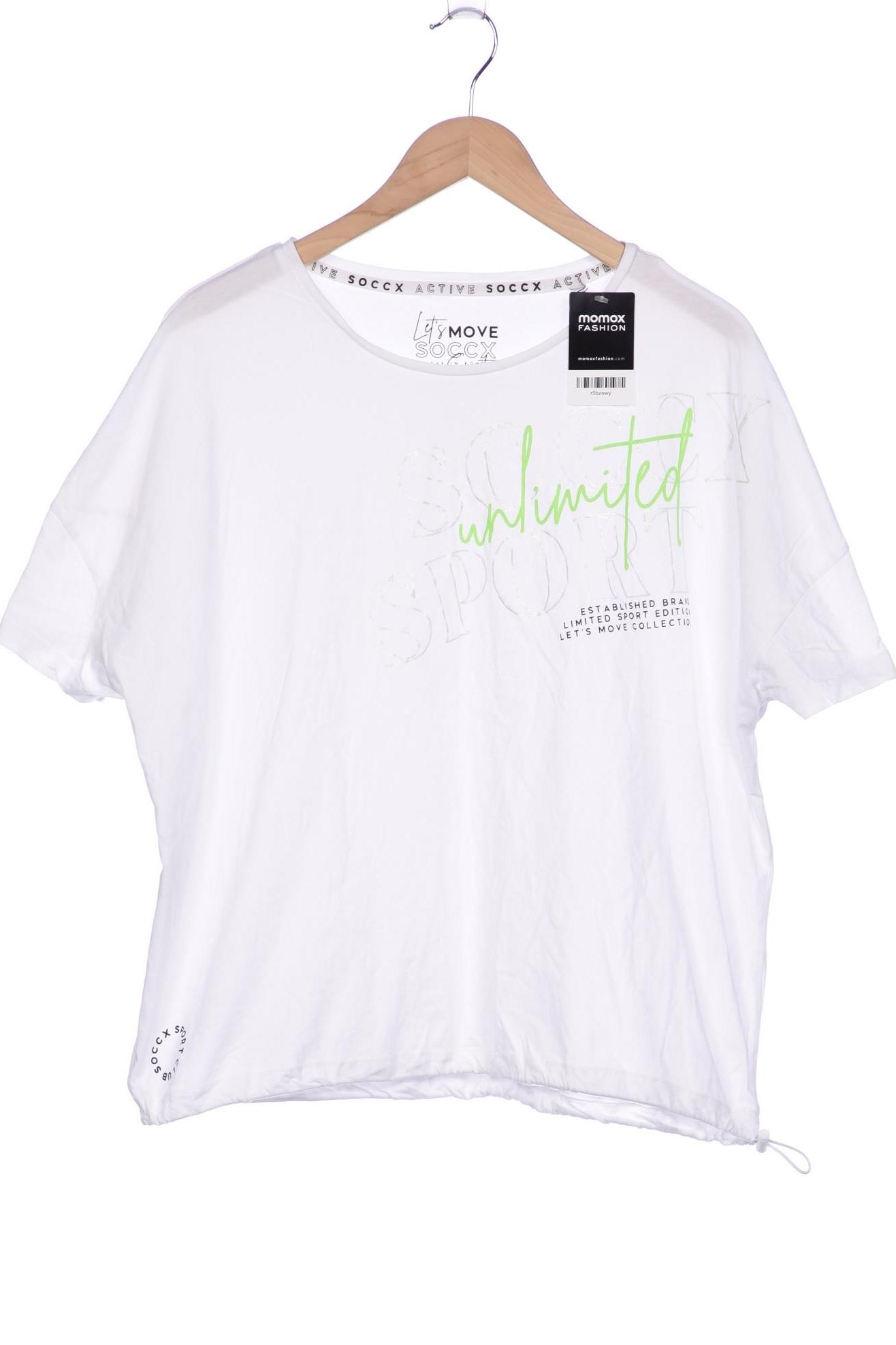

Soccx Damen T-Shirt, weiß, Gr. 46