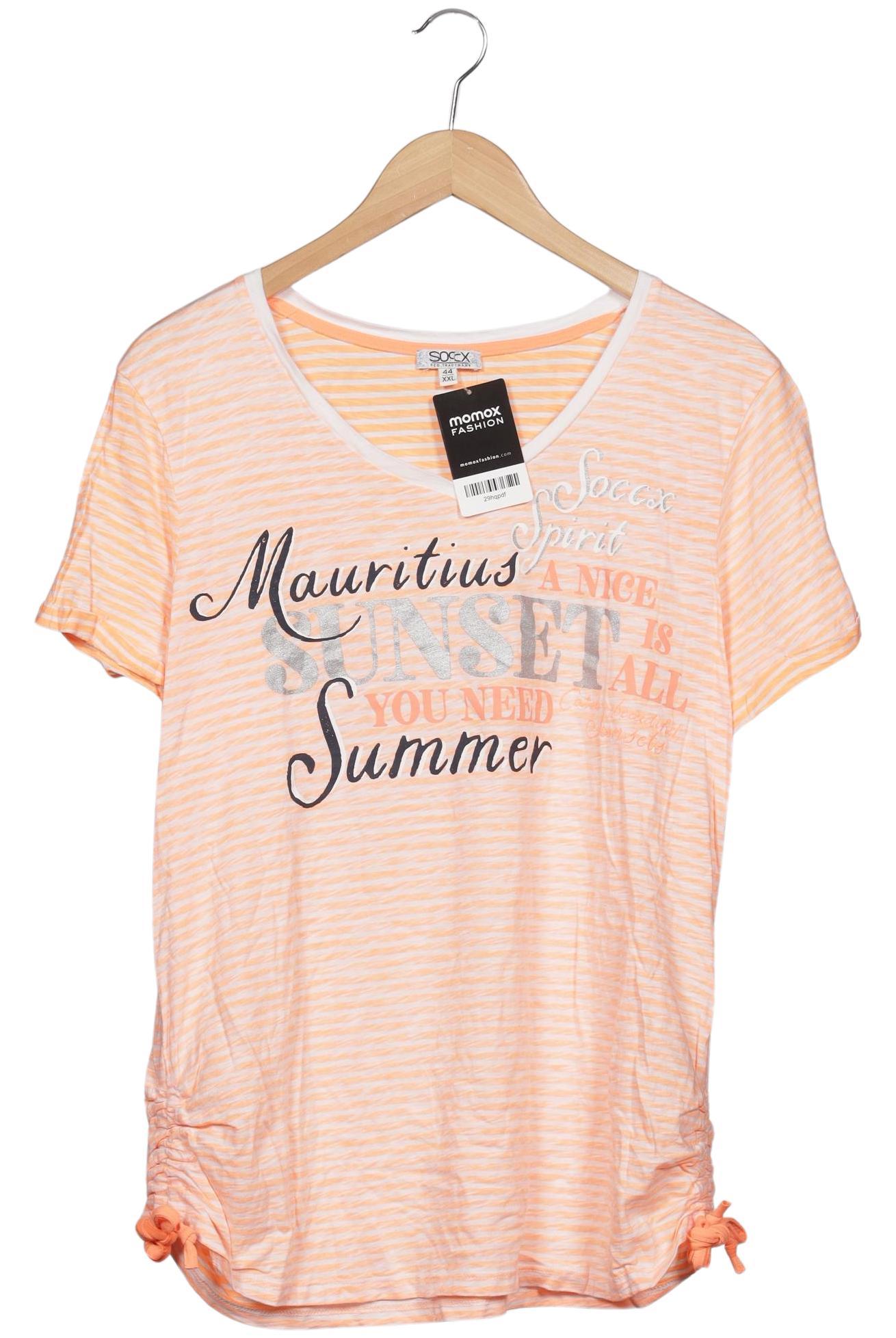 

Soccx Damen T-Shirt, orange, Gr. 44