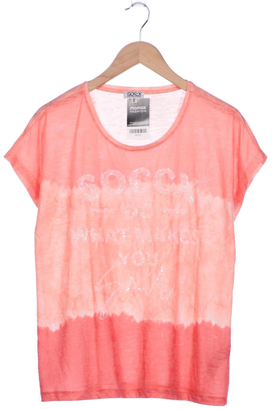 

Soccx Damen T-Shirt, orange, Gr. 42