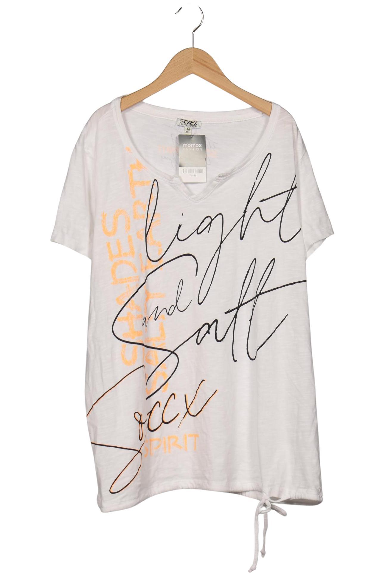 

Soccx Damen T-Shirt, weiß, Gr. 44