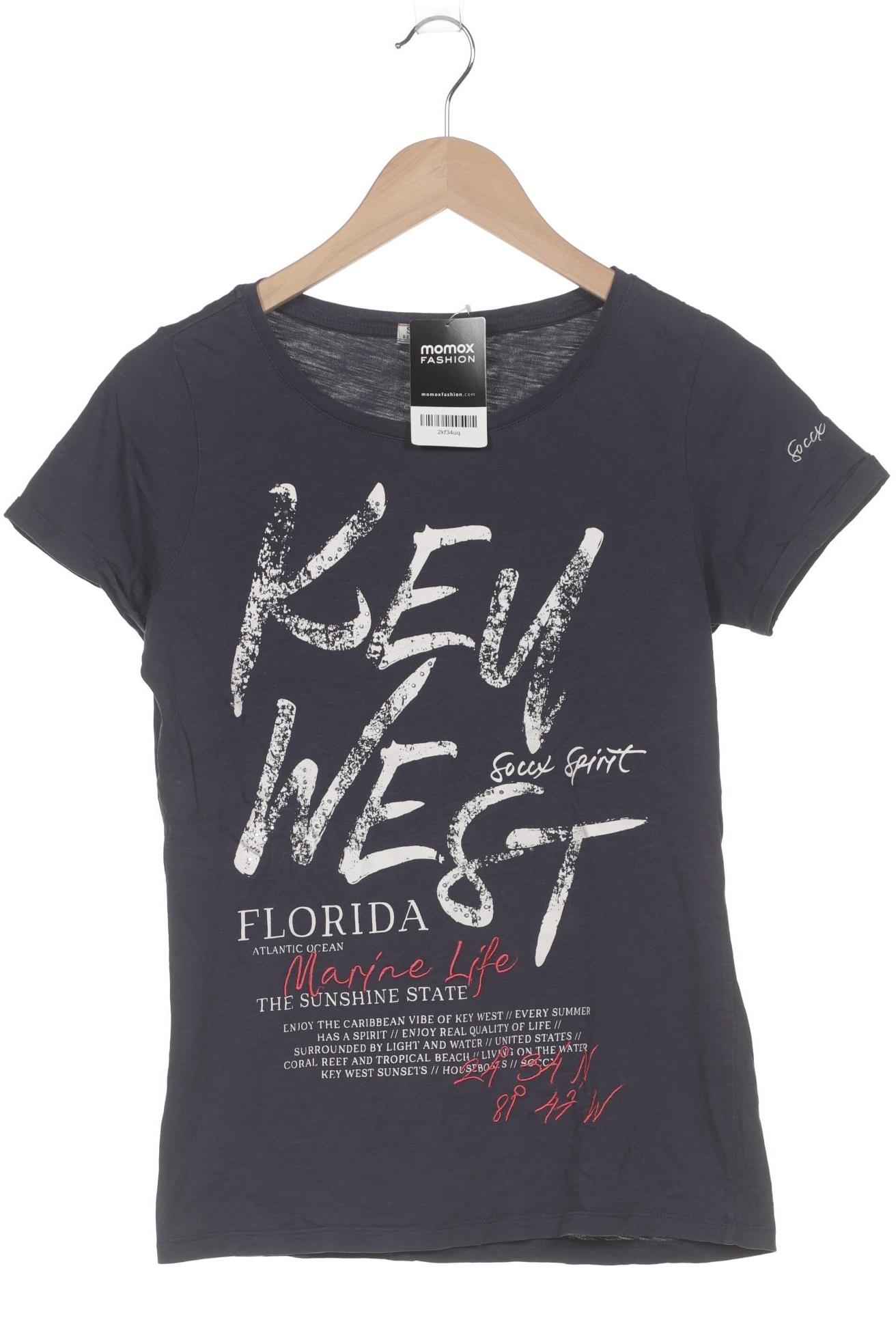 

Soccx Damen T-Shirt, marineblau, Gr. 38