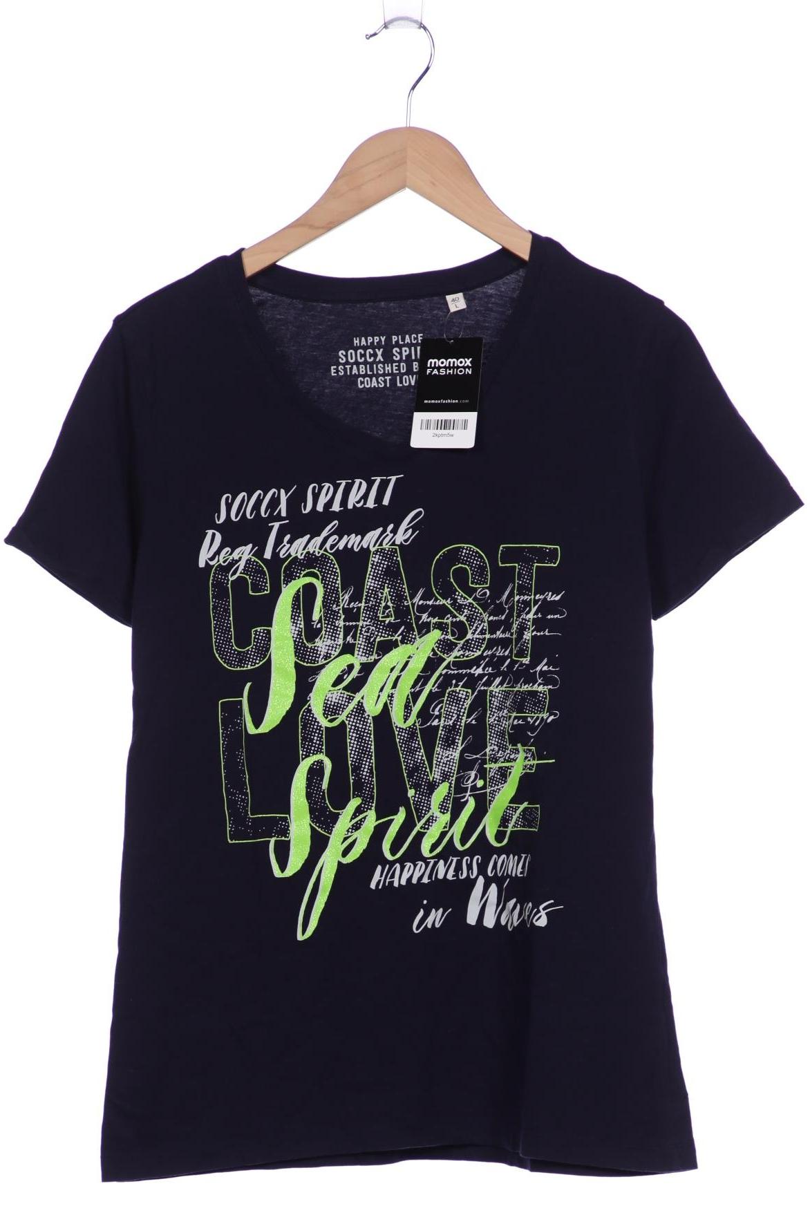 

Soccx Damen T-Shirt, marineblau, Gr. 40