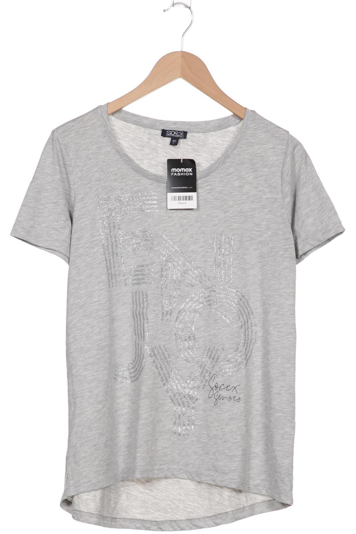 

Soccx Damen T-Shirt, grau, Gr. 40