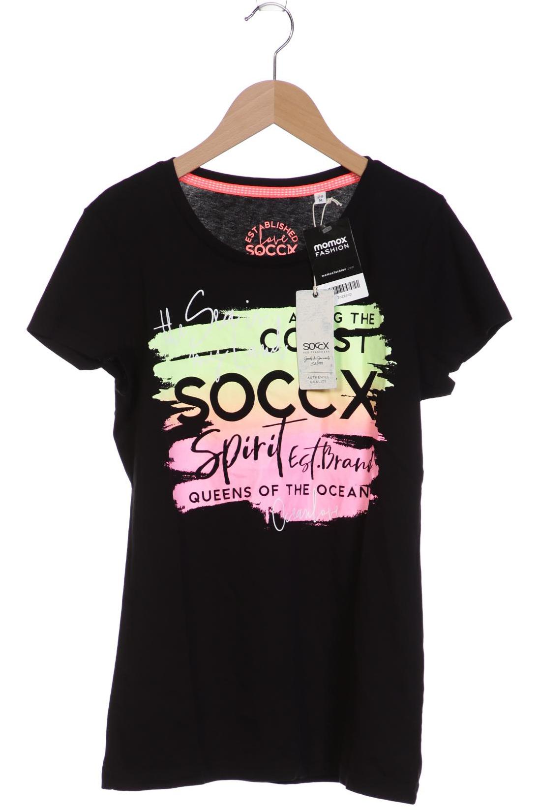 

SOCCX Damen T-Shirt, schwarz