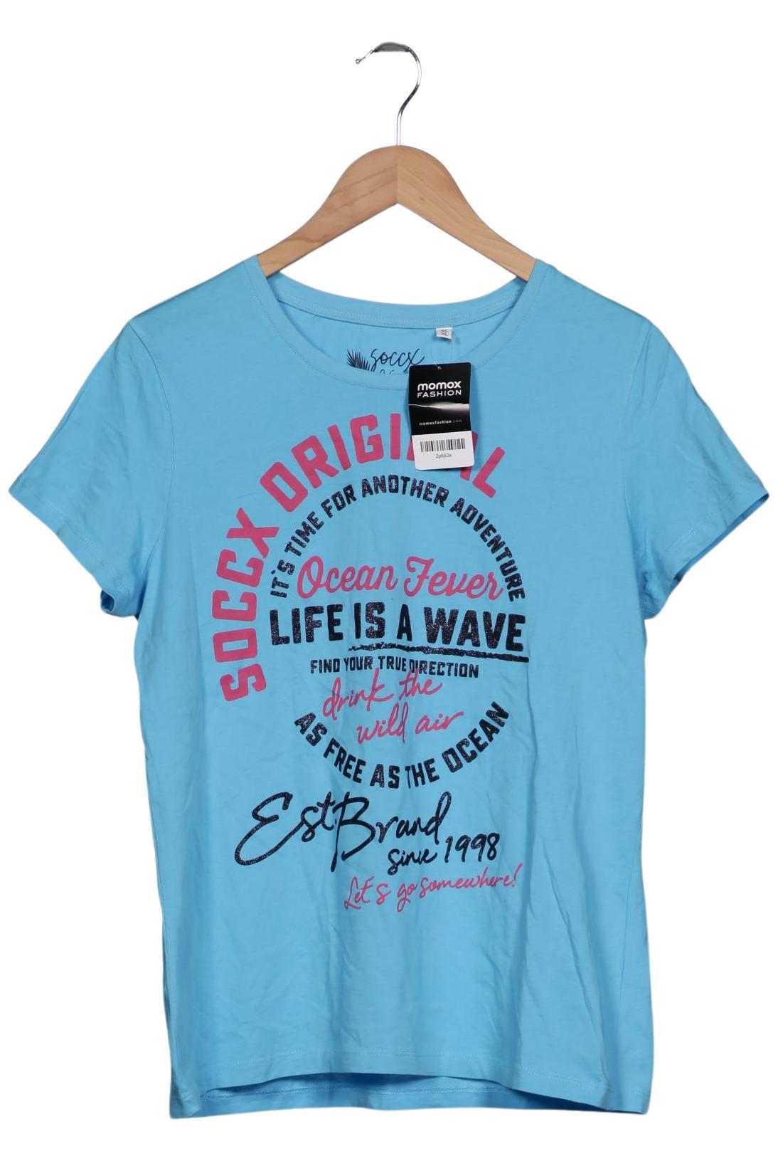 

Soccx Damen T-Shirt, blau, Gr. 42