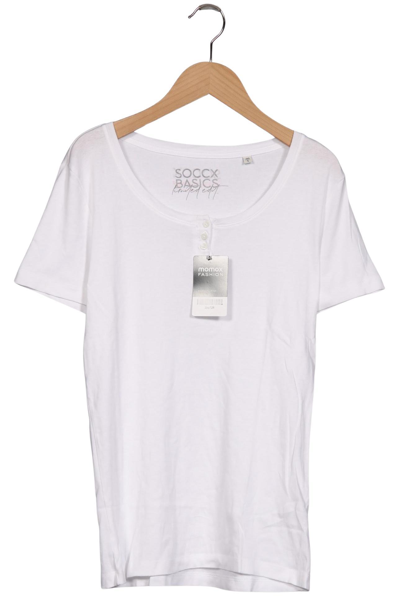 

Soccx Damen T-Shirt, weiß, Gr. 36