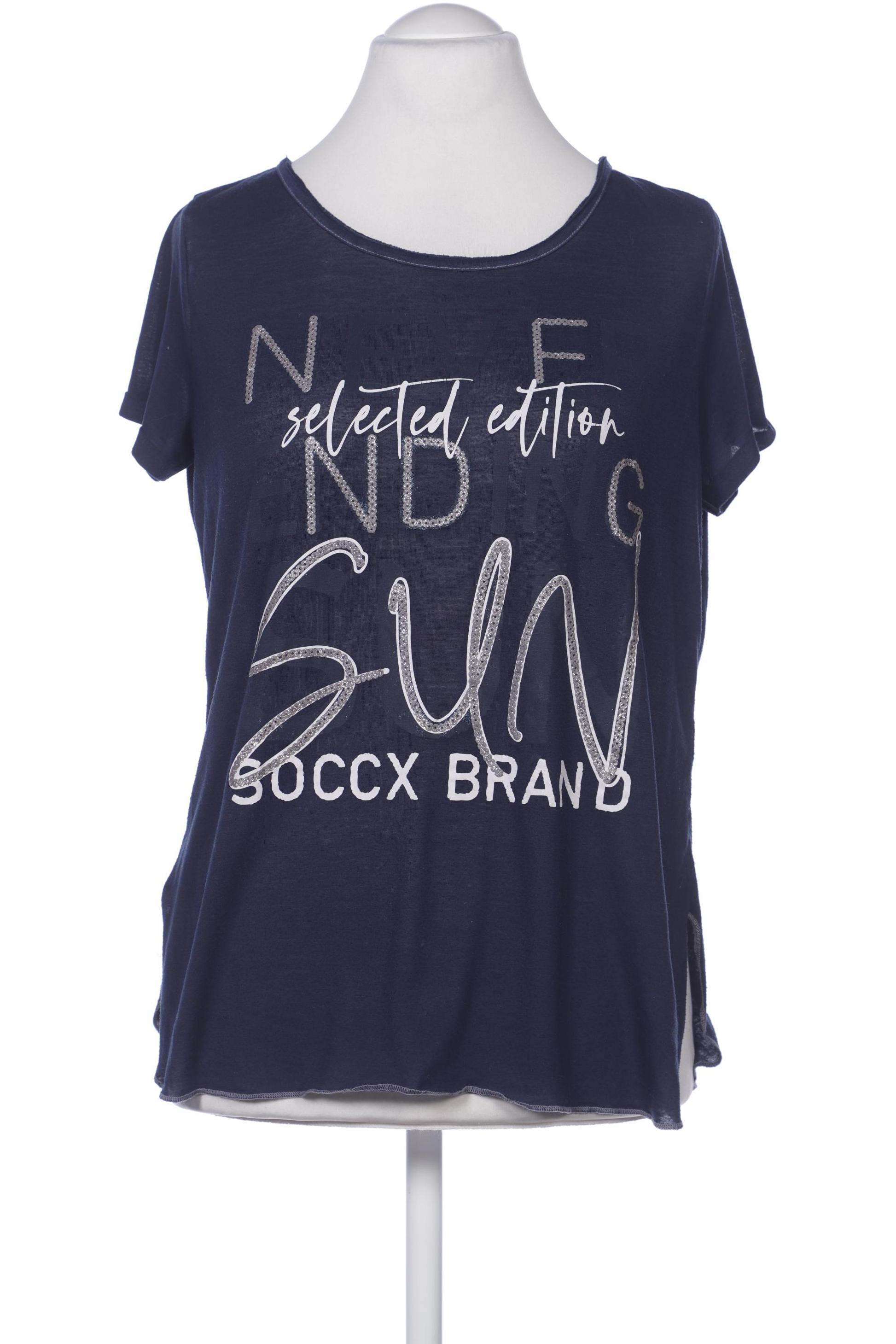 

Soccx Damen T-Shirt, marineblau, Gr. 38