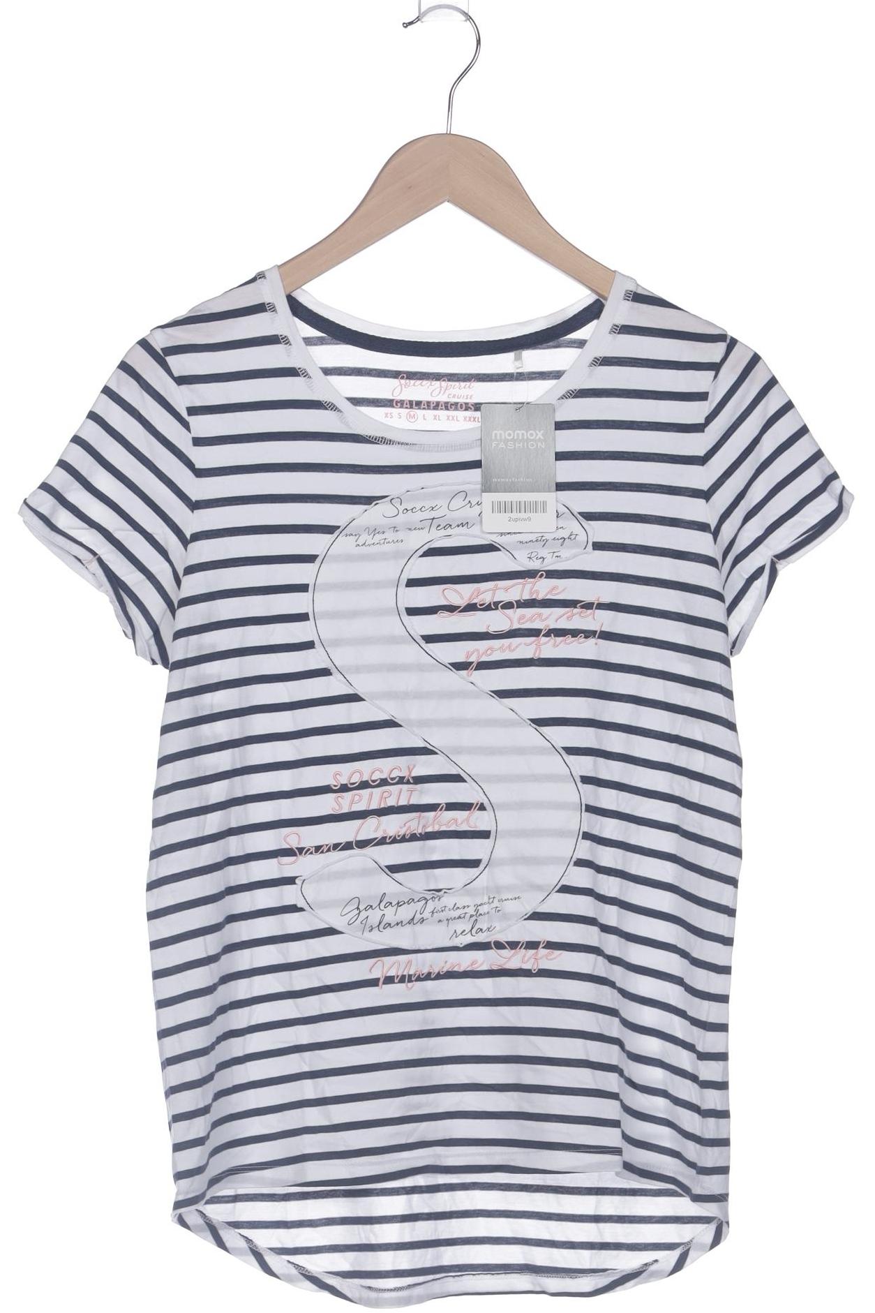 

Soccx Damen T-Shirt, weiß, Gr. 38