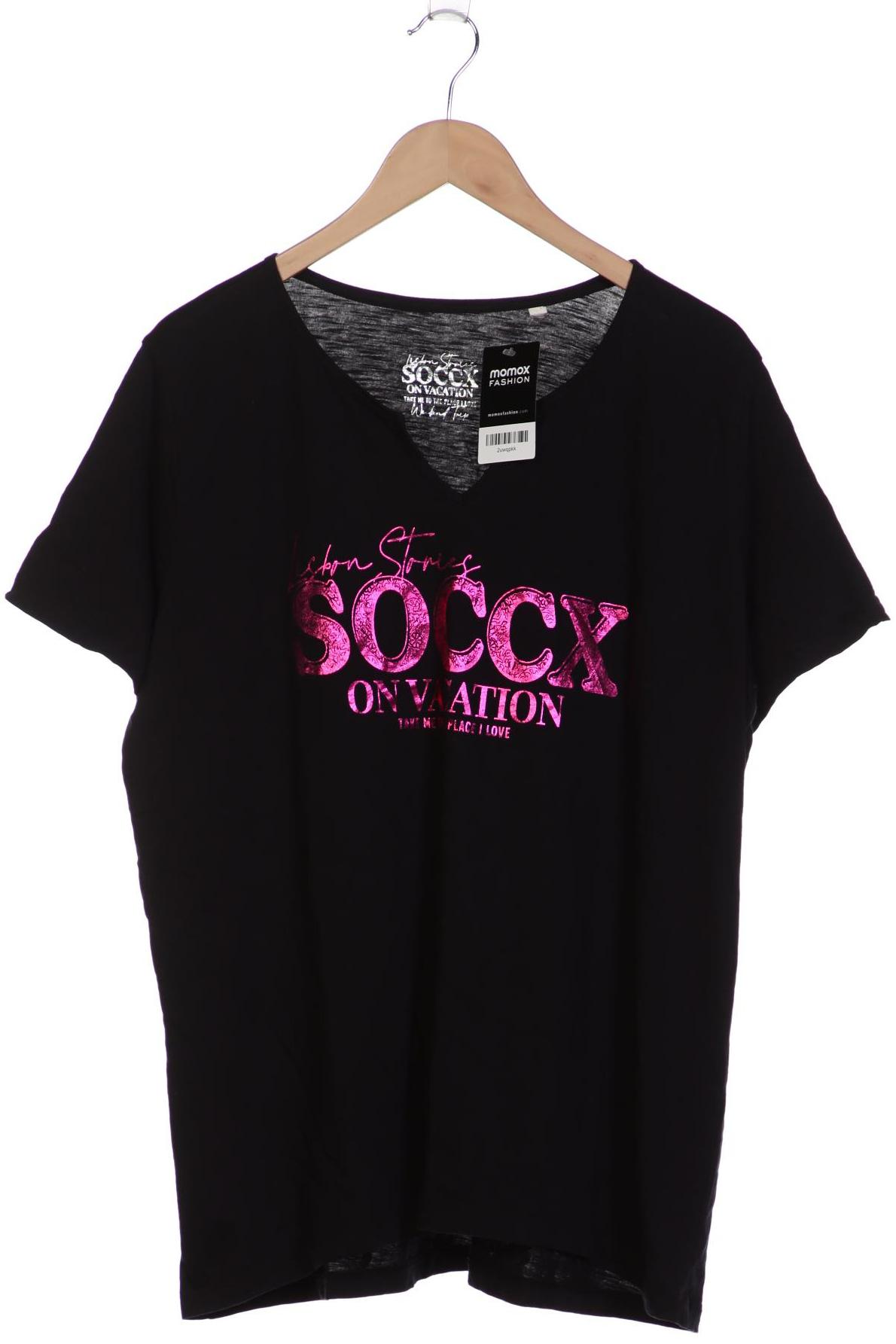 

Soccx Damen T-Shirt, schwarz, Gr. 48