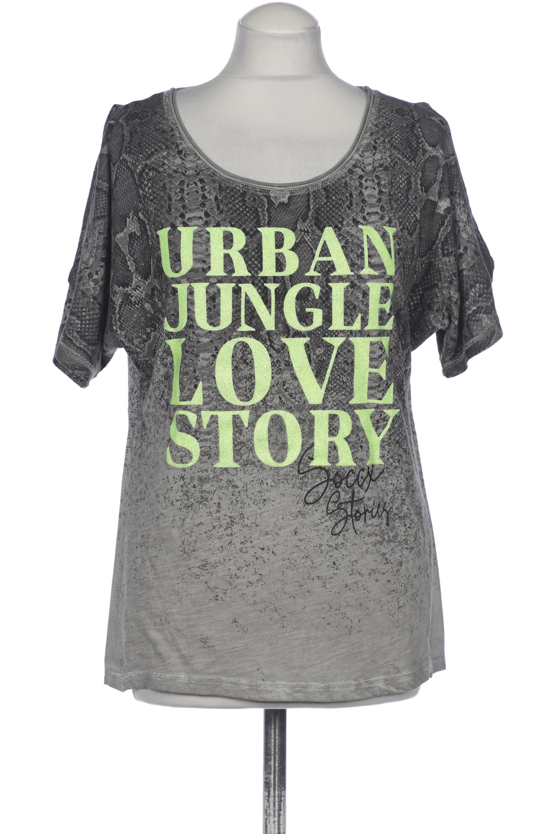 Thumbnail - Soccx Damen T-Shirt, grau, Gr. 36