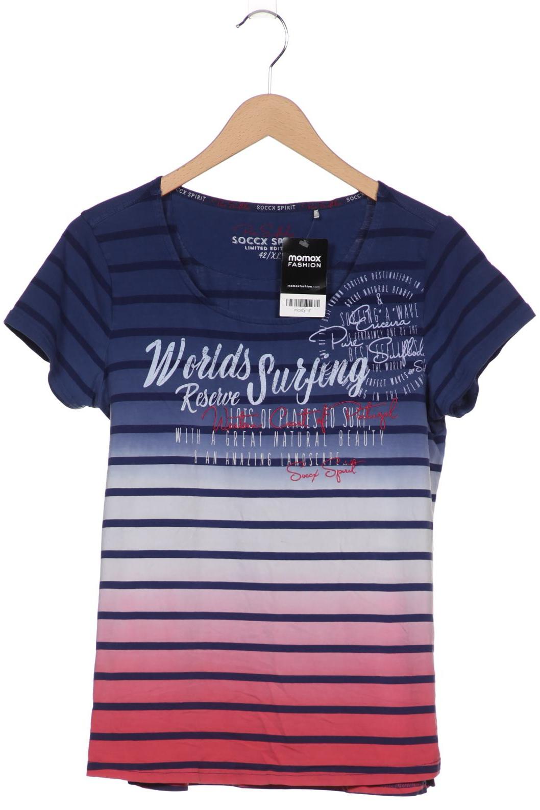 

SOCCX Damen T-Shirt, blau