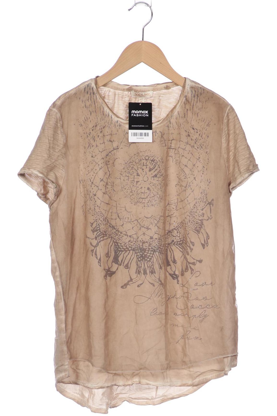 

SOCCX Damen T-Shirt, beige