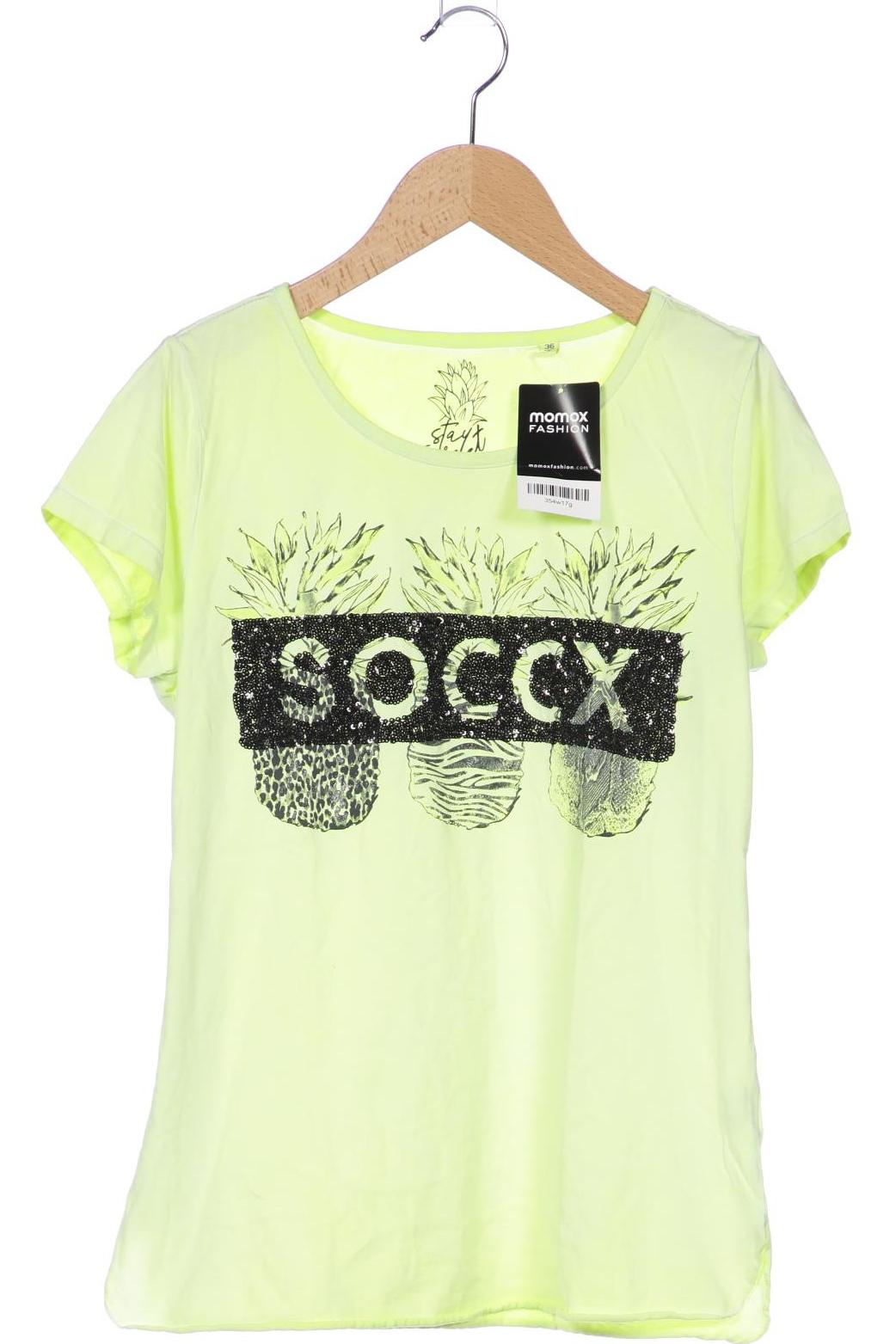 

Soccx Damen T-Shirt, hellgrün, Gr. 36