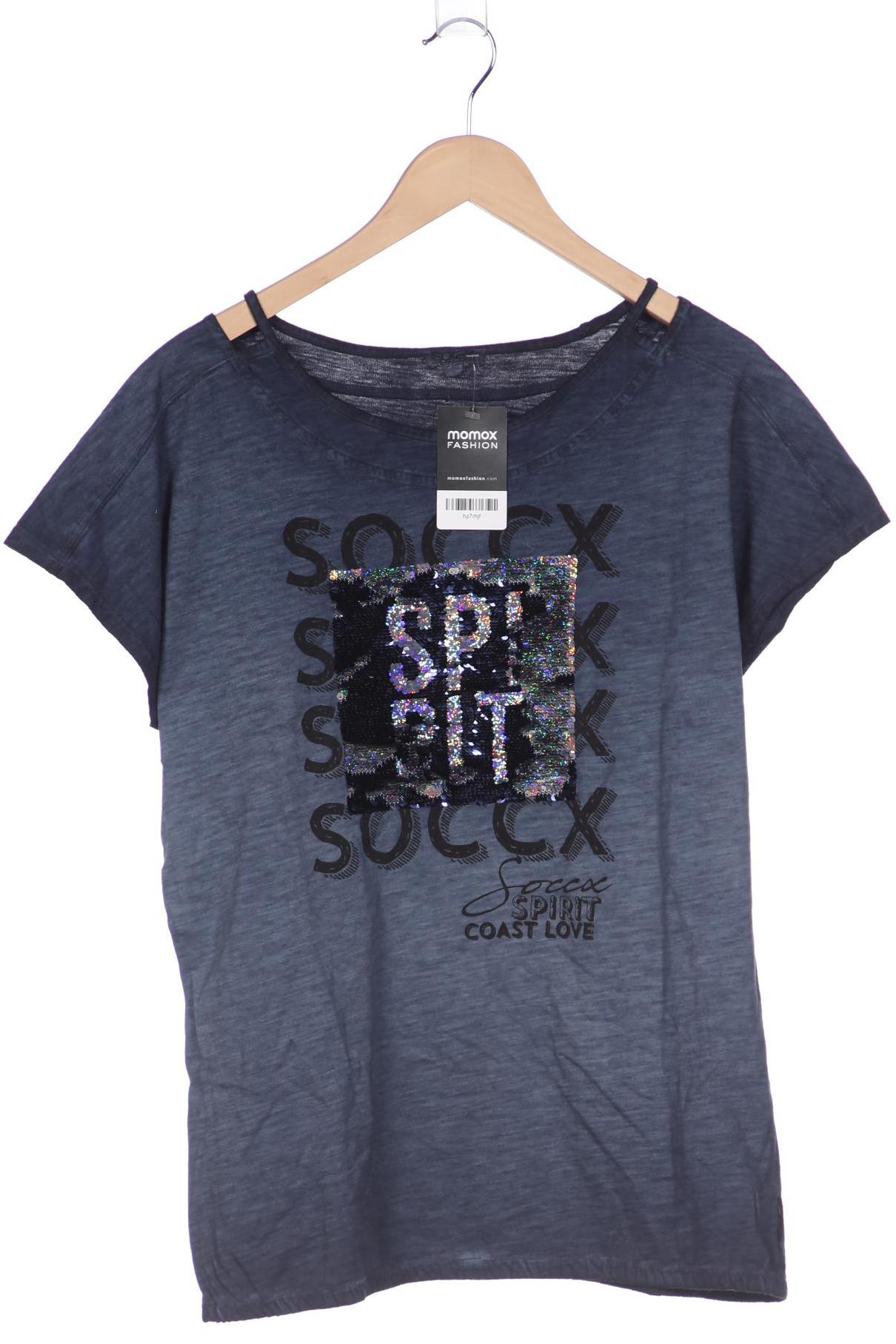 

SOCCX Damen T-Shirt, marineblau