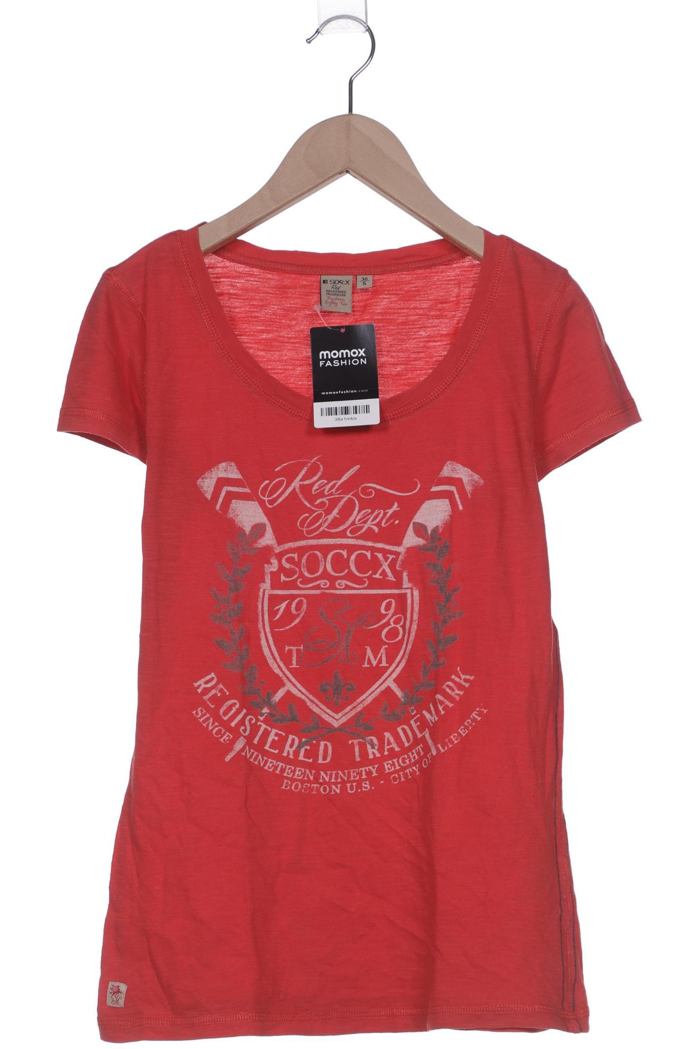 

Soccx Damen T-Shirt, rot, Gr. 36
