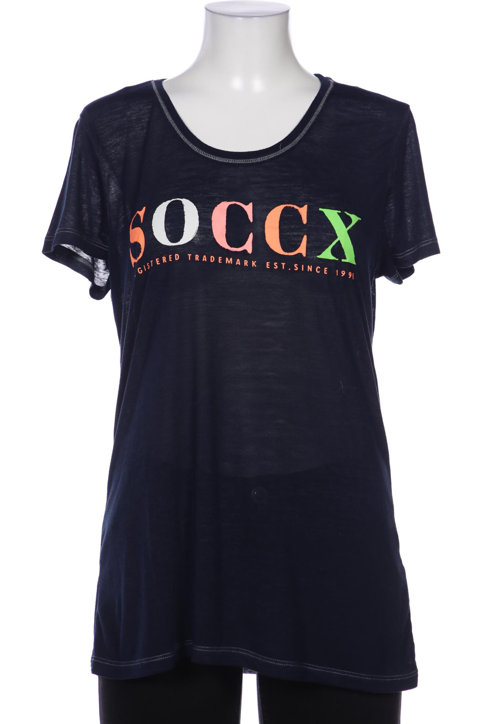 

SOCCX Damen T-Shirt, marineblau