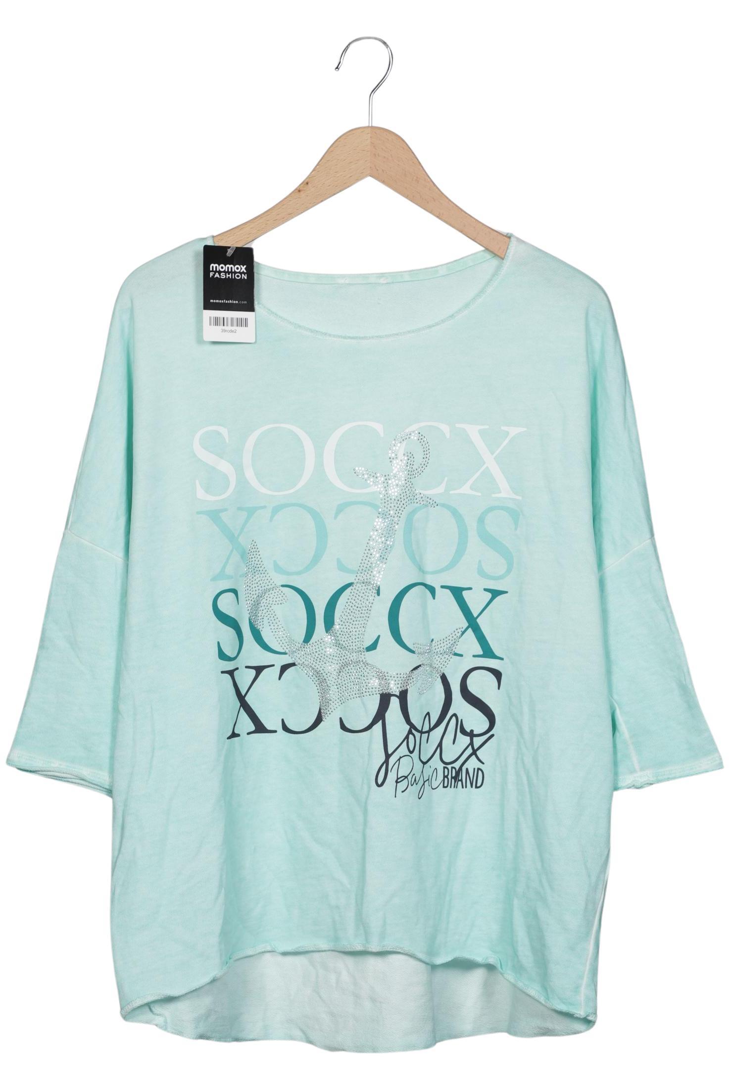 

Soccx Damen T-Shirt, hellblau, Gr. 46