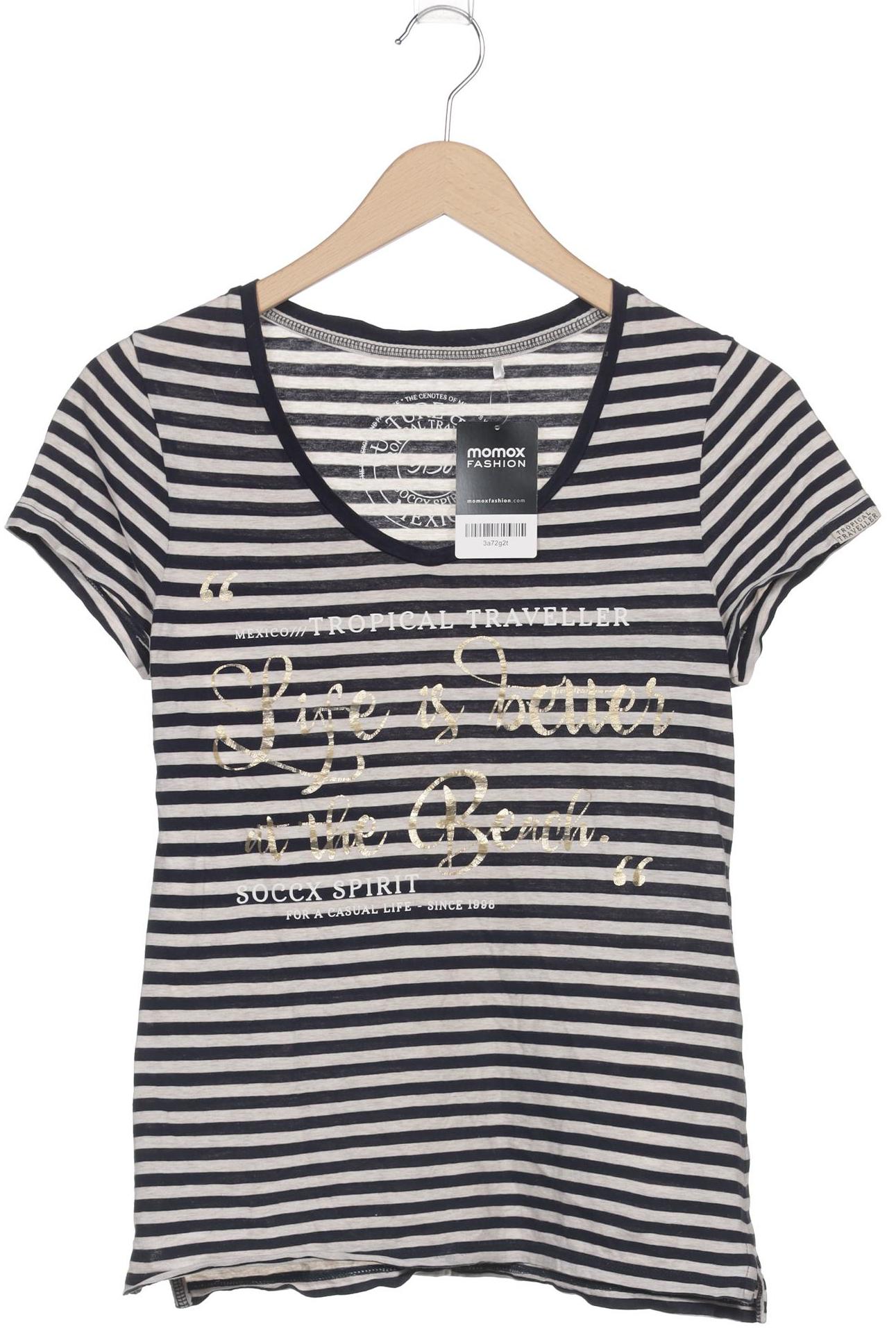 

Soccx Damen T-Shirt, marineblau, Gr. 36