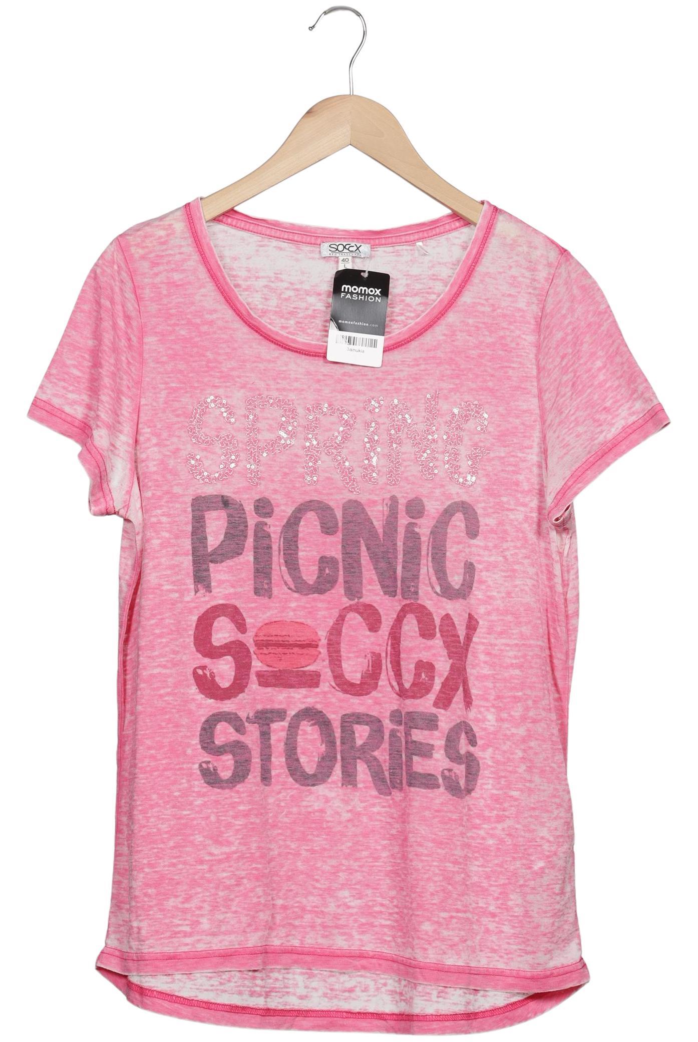 

Soccx Damen T-Shirt, pink, Gr. 40