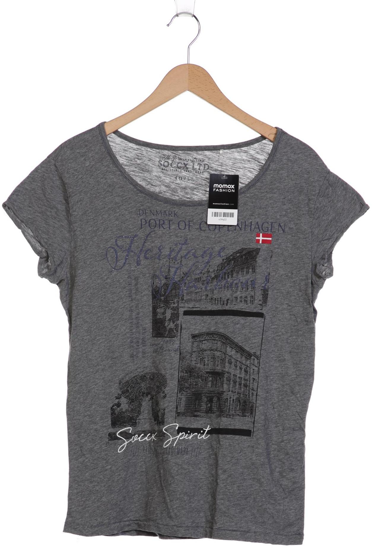 

Soccx Damen T-Shirt, grau, Gr. 40