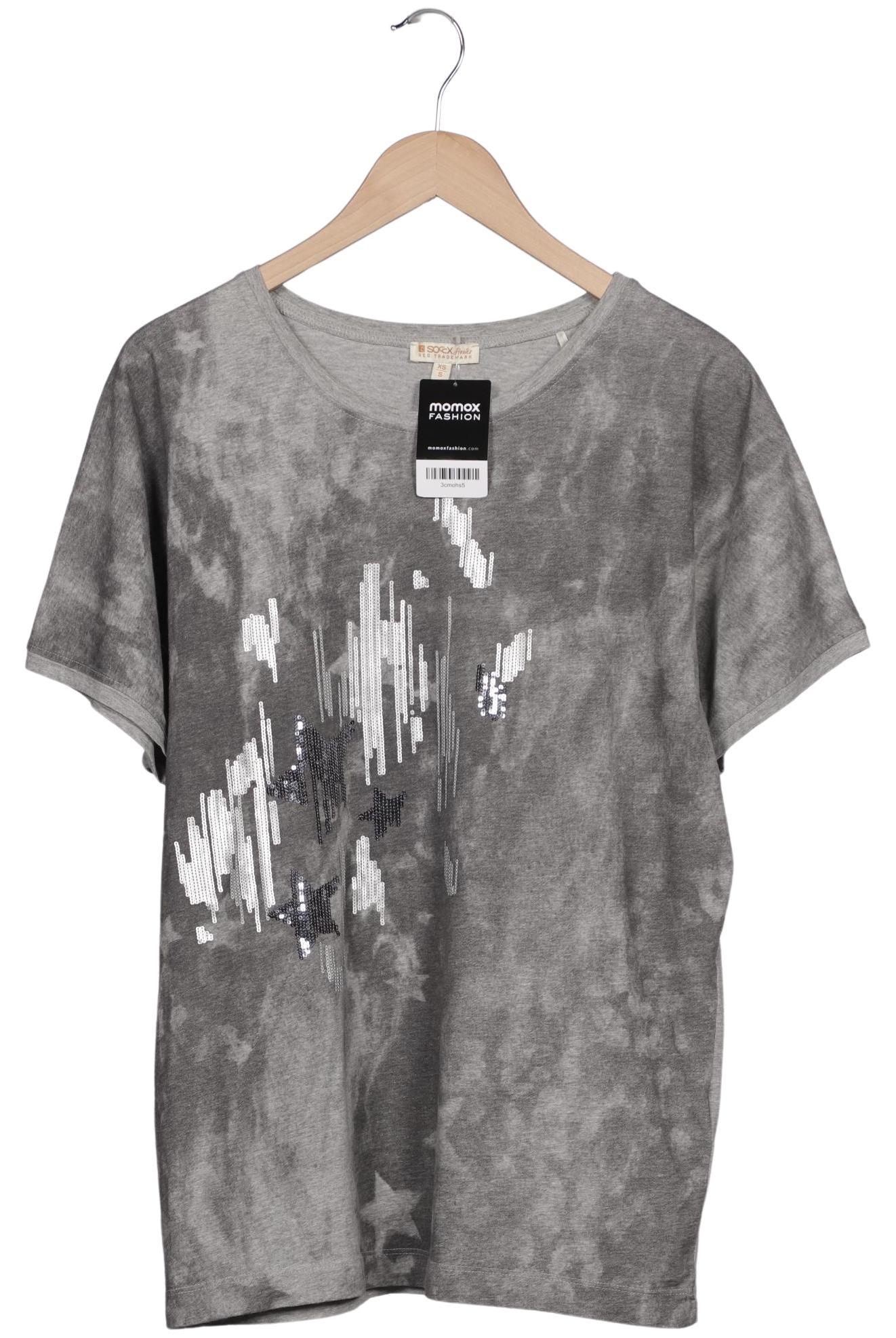 

Soccx Damen T-Shirt, grau, Gr. 34