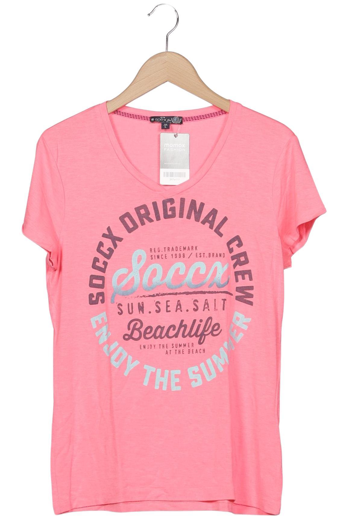 

Soccx Damen T-Shirt, pink, Gr. 40