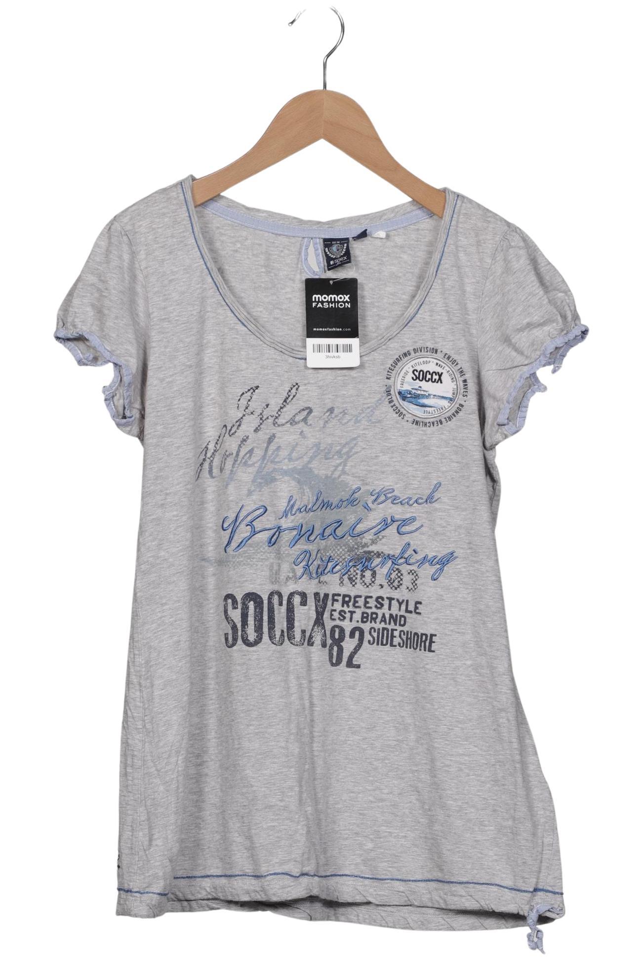

Soccx Damen T-Shirt, grau, Gr. 40