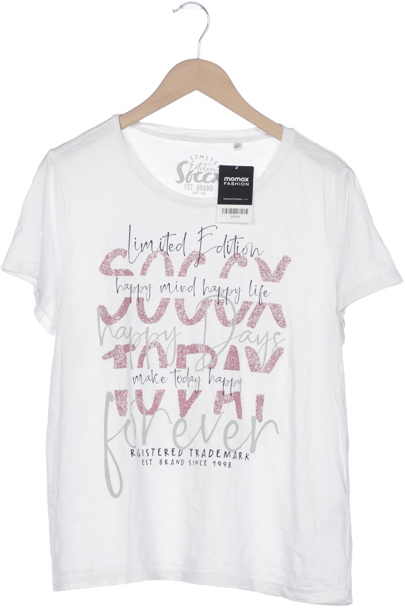 

Soccx Damen T-Shirt, weiß, Gr. 44