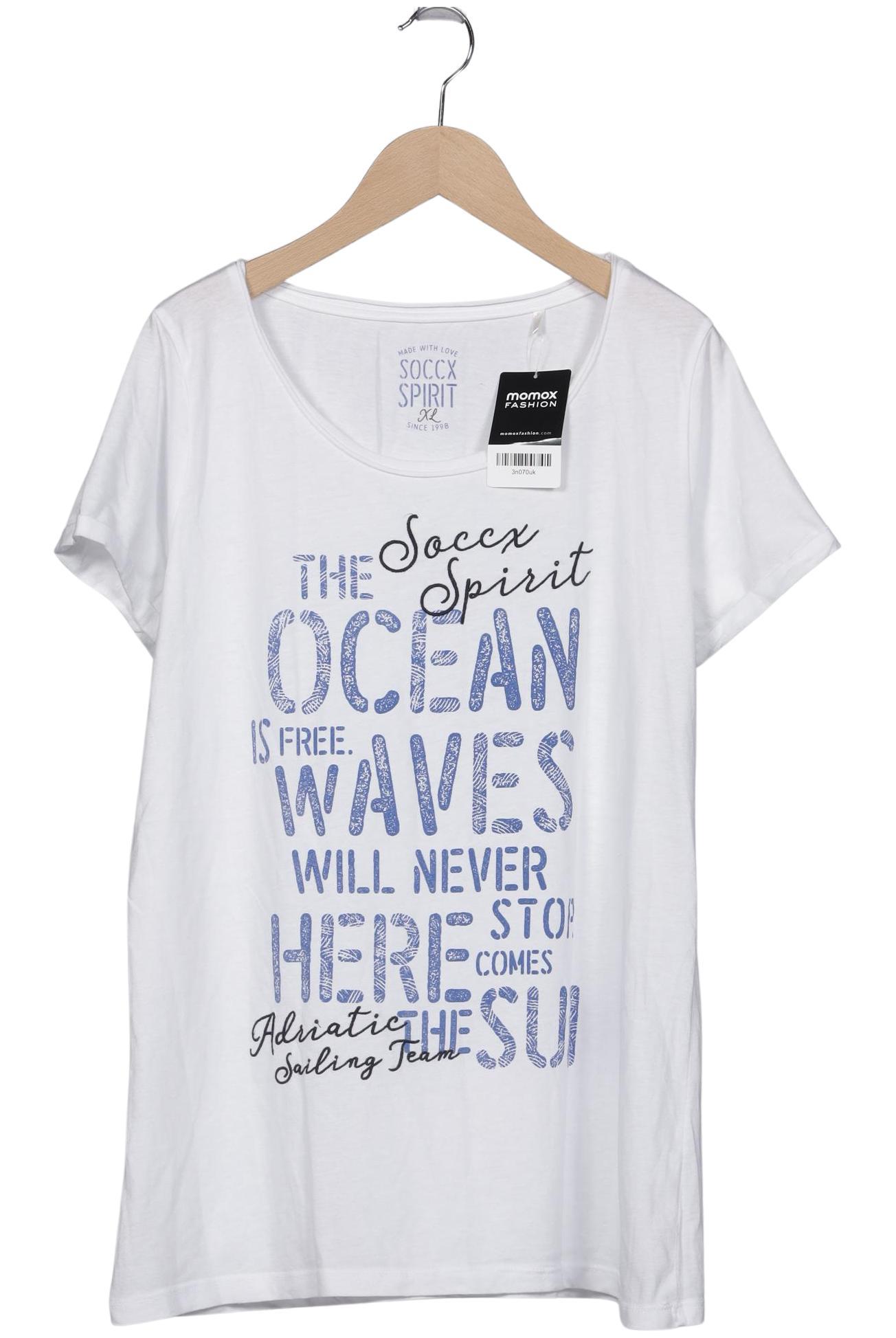 

Soccx Damen T-Shirt, weiß, Gr. 44