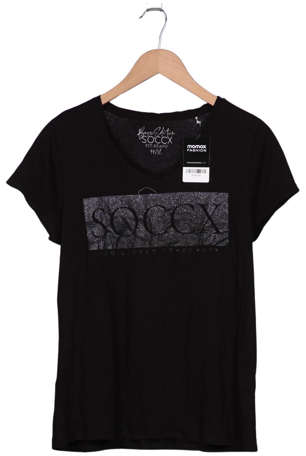

Soccx Damen T-Shirt, schwarz, Gr. 42