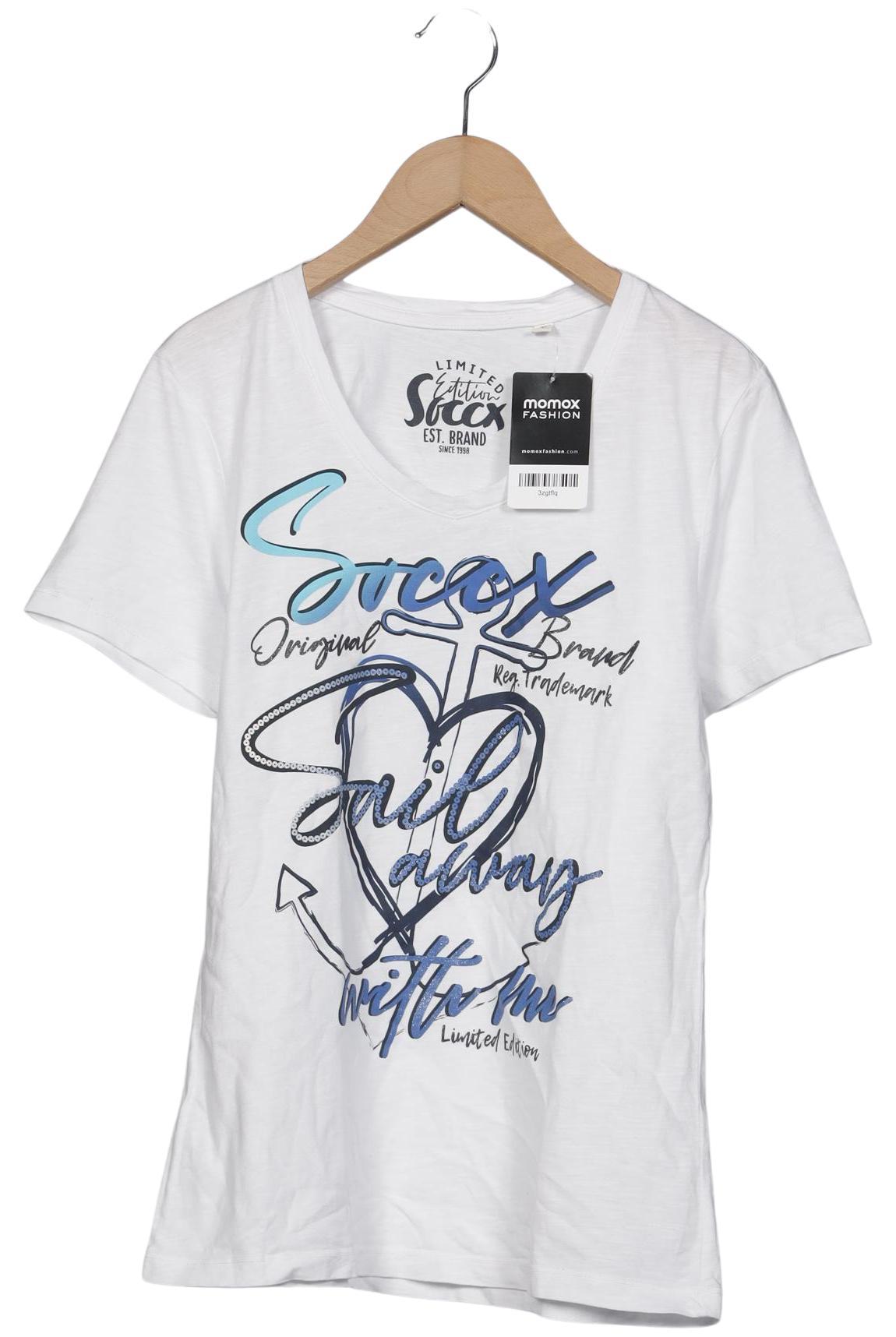 

Soccx Damen T-Shirt, weiß, Gr. 36