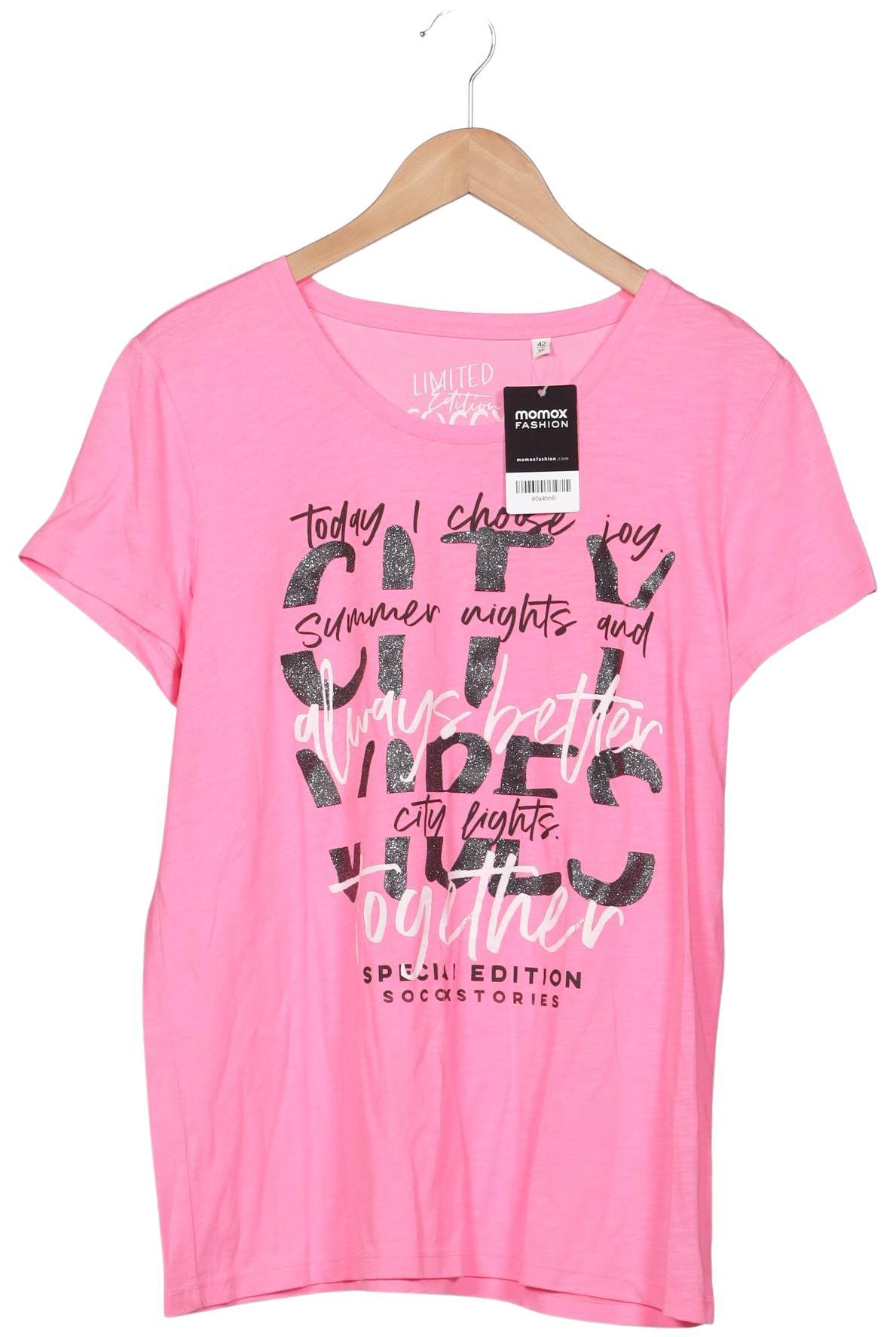 

Soccx Damen T-Shirt, pink, Gr. 42