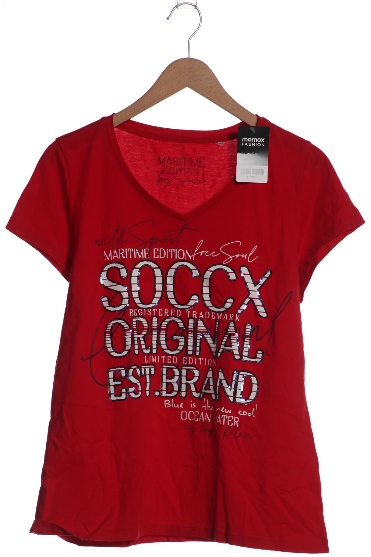 

SOCCX Damen T-Shirt, rot