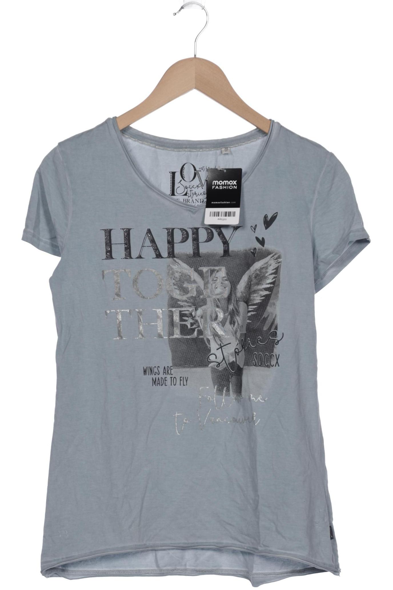 

SOCCX Damen T-Shirt, hellblau