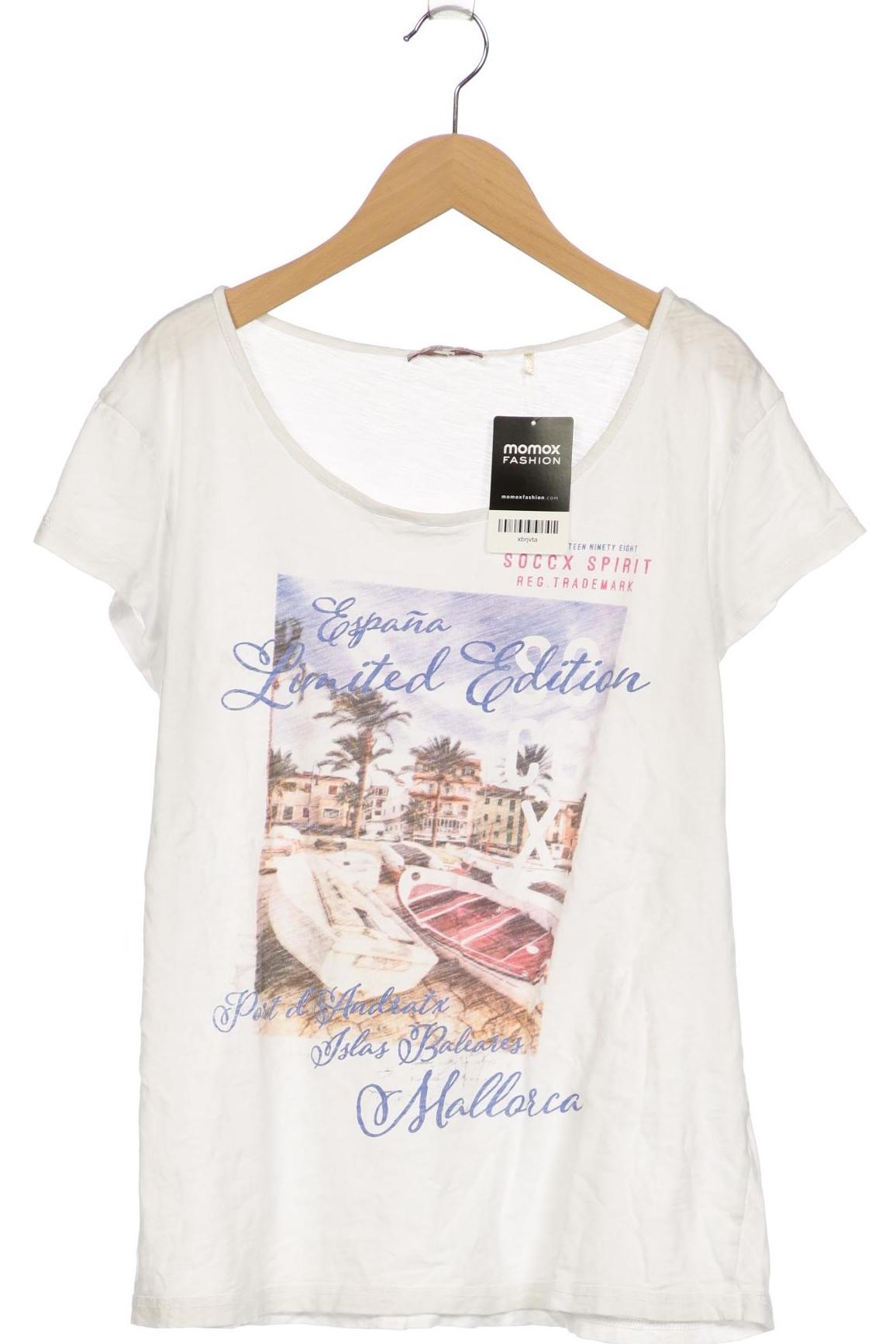 

Soccx Damen T-Shirt, weiß, Gr. 44