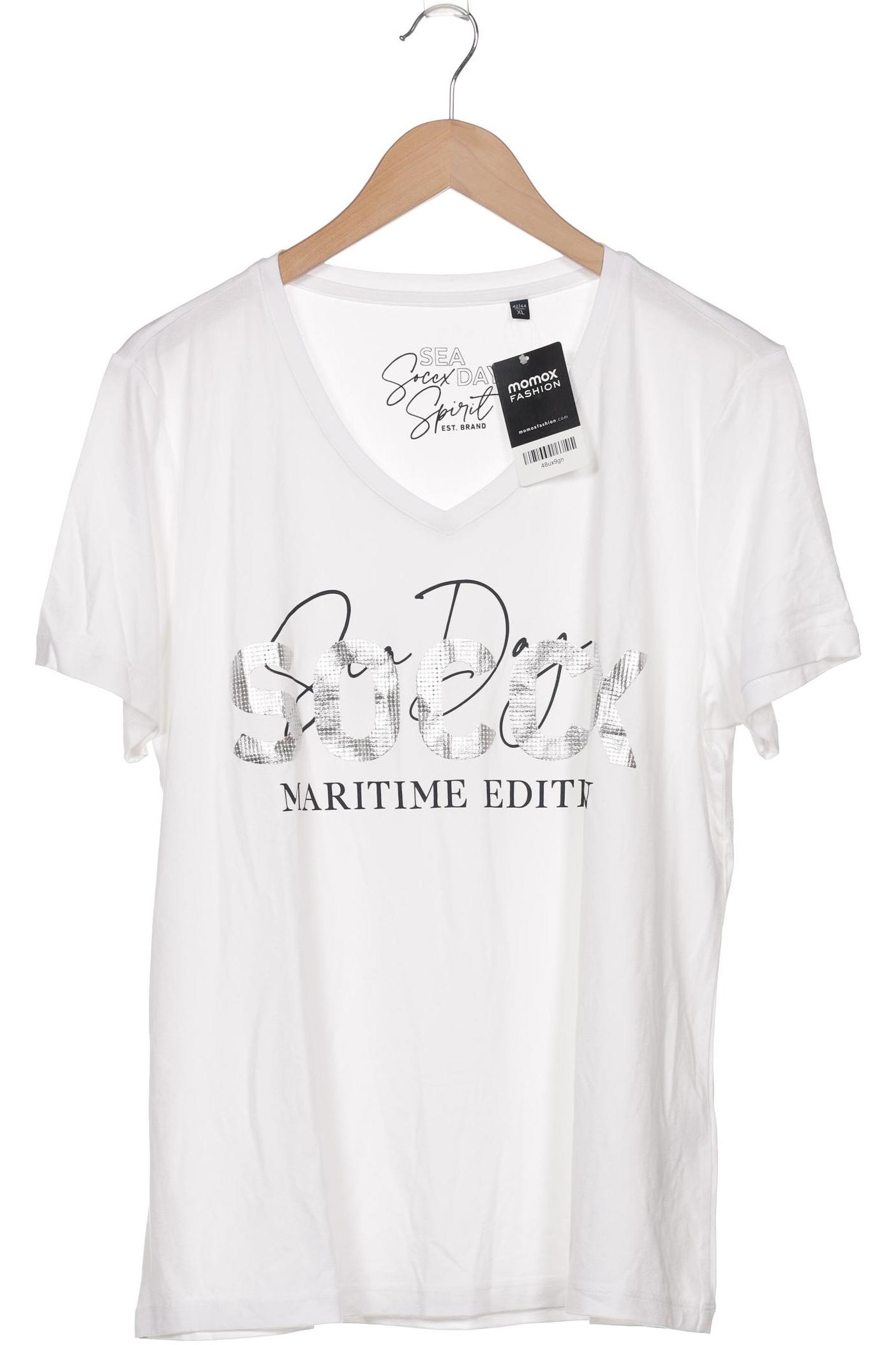 

Soccx Damen T-Shirt, weiß, Gr. 44