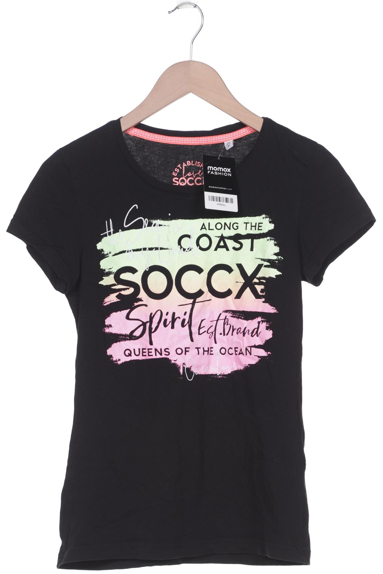 

SOCCX Damen T-Shirt, schwarz