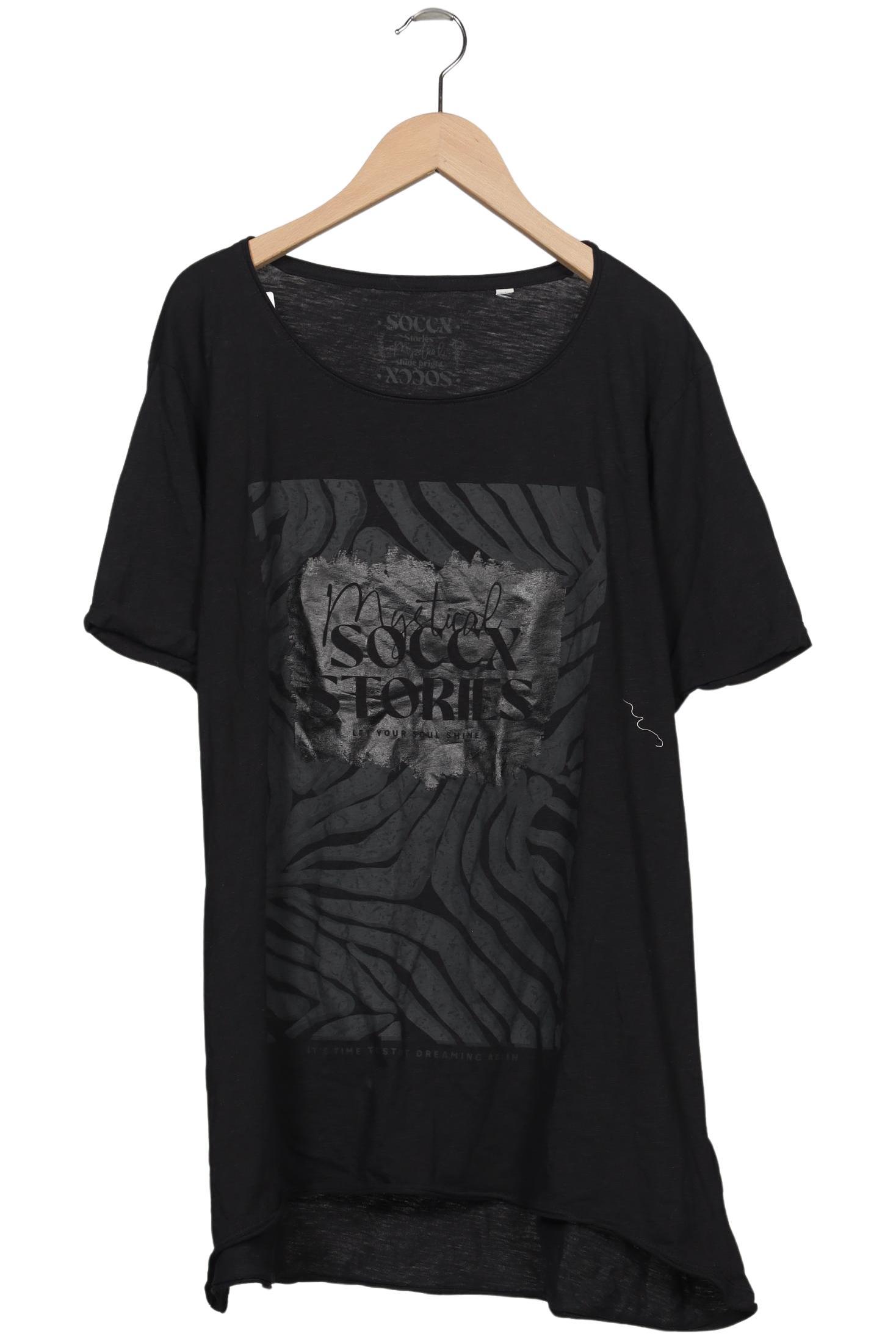 

Soccx Damen T-Shirt, schwarz, Gr. 48