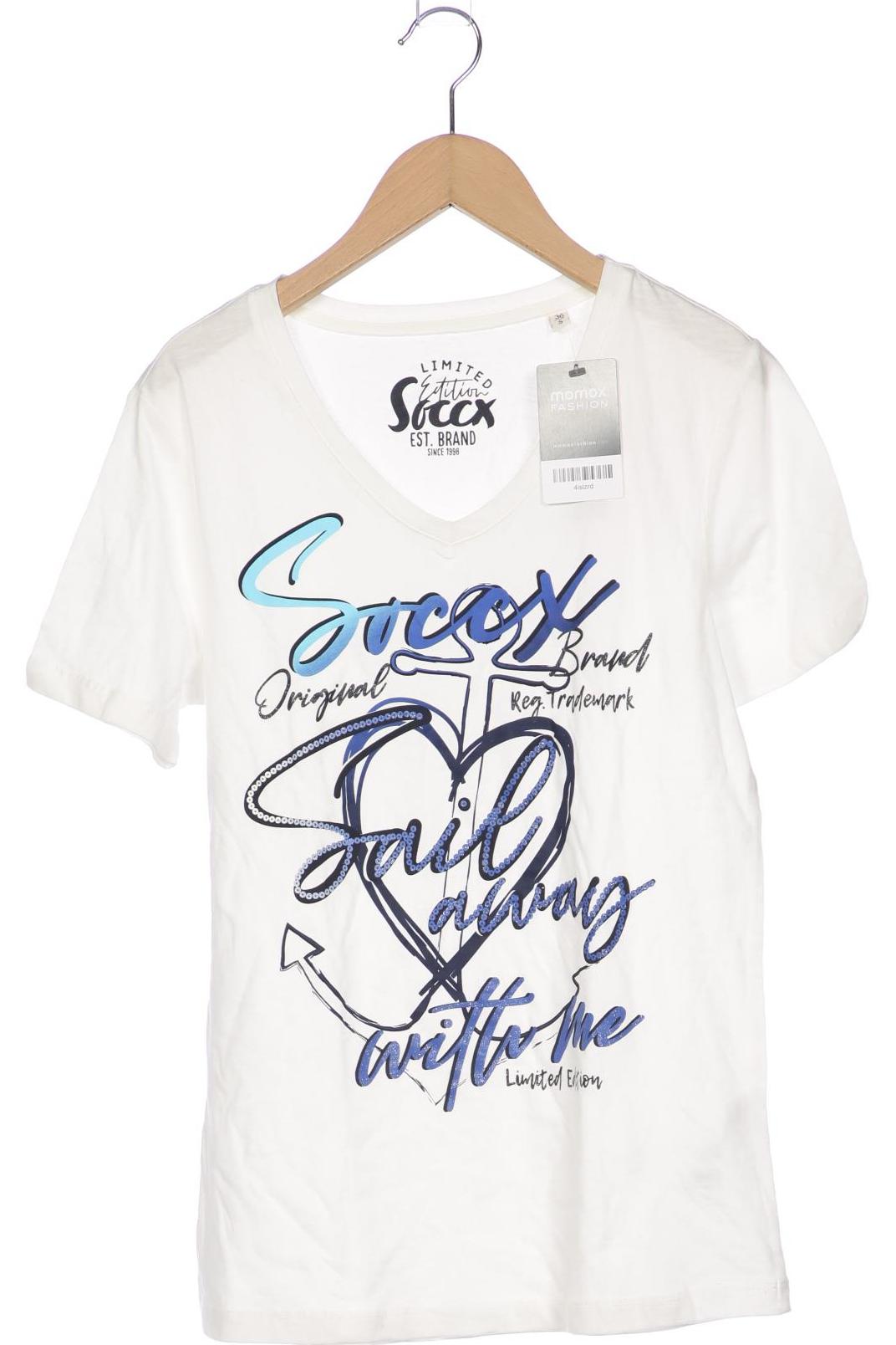 

Soccx Damen T-Shirt, weiß, Gr. 36