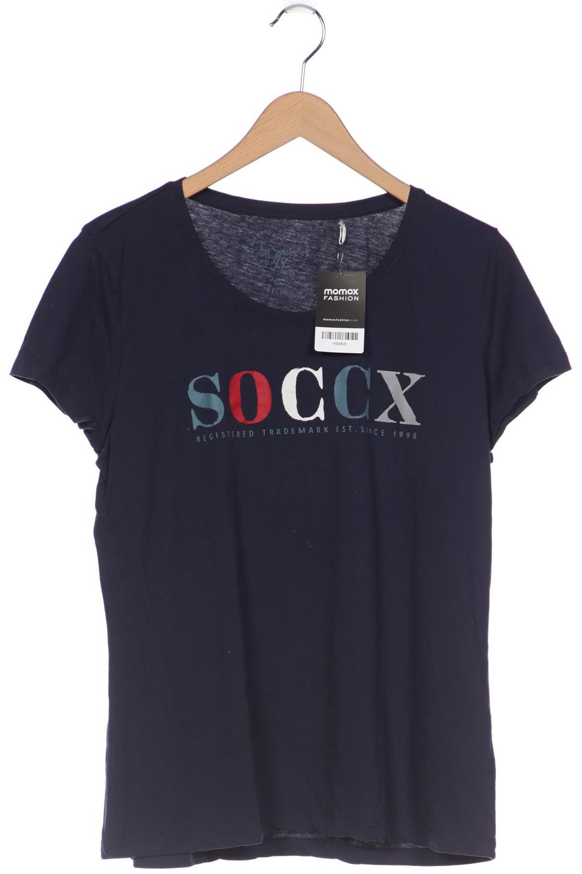 

SOCCX Damen T-Shirt, marineblau