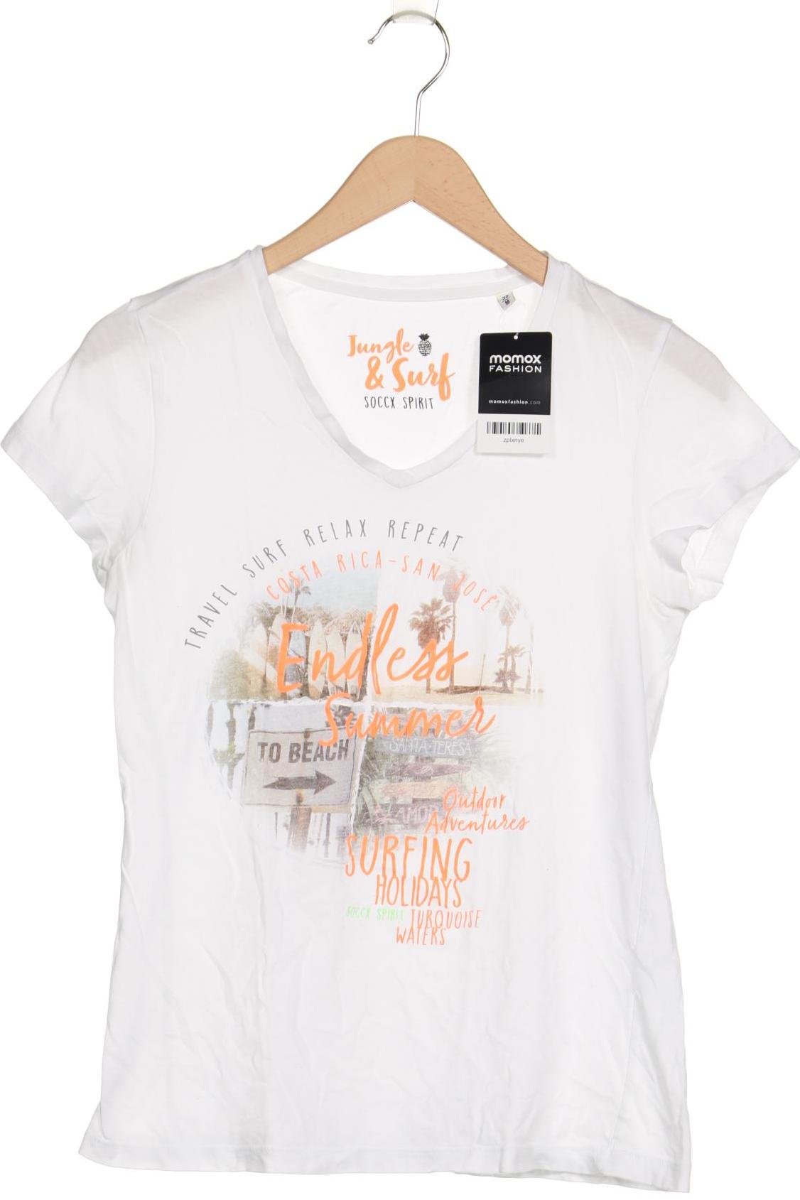 

Soccx Damen T-Shirt, weiß, Gr. 38