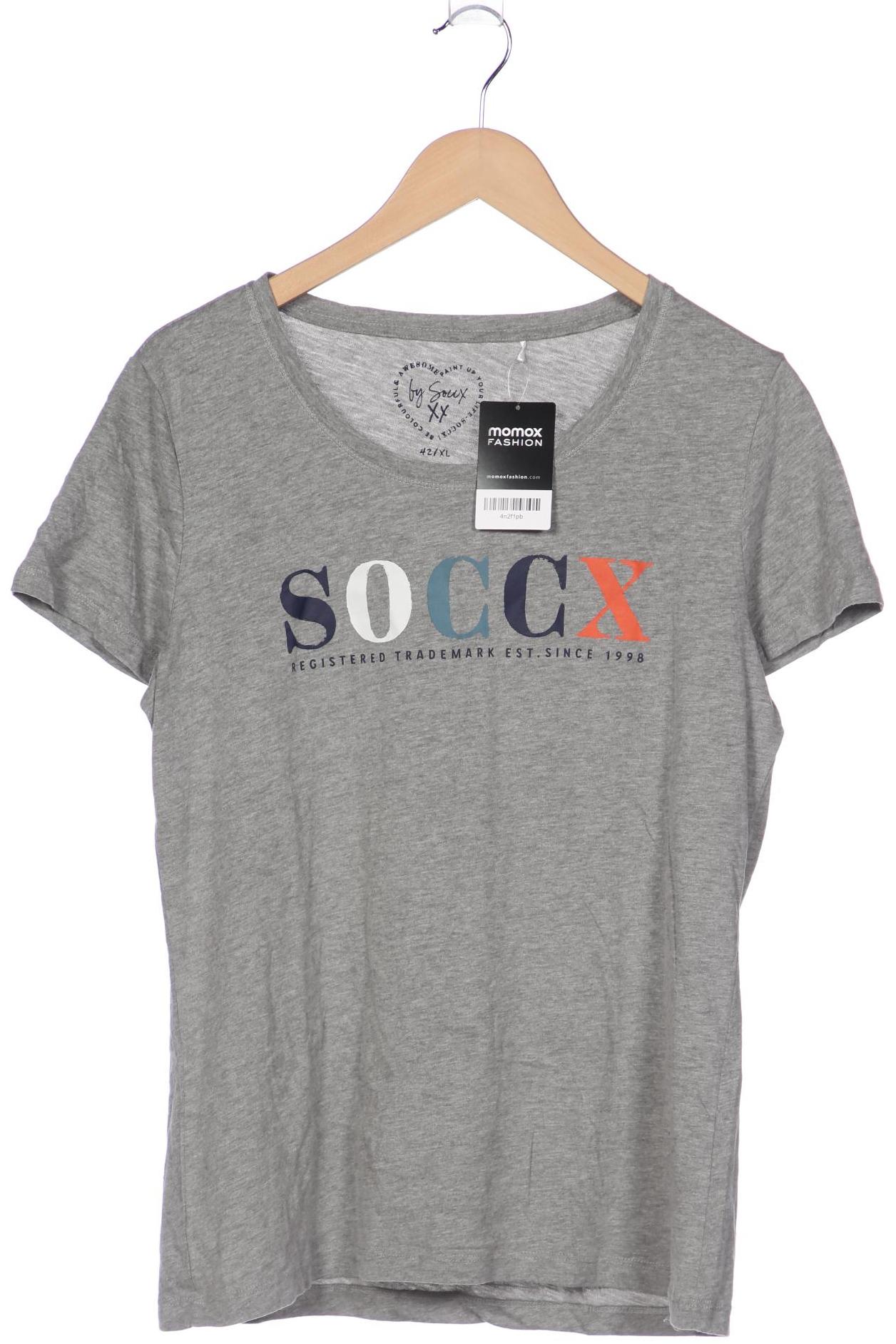 

SOCCX Damen T-Shirt, grau