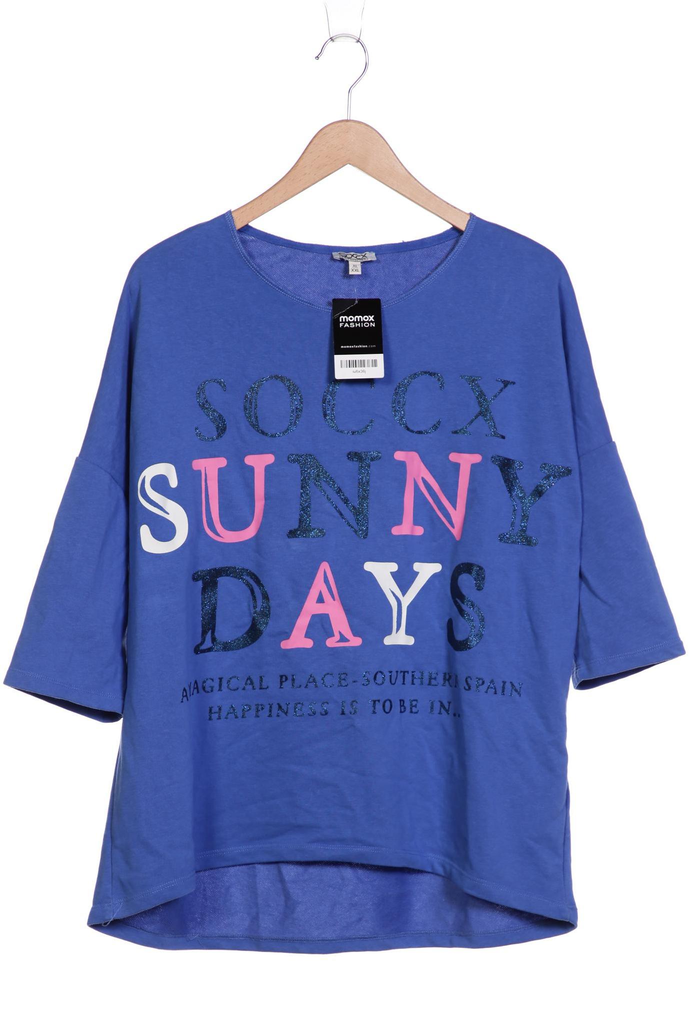 

Soccx Damen T-Shirt, blau, Gr. 44
