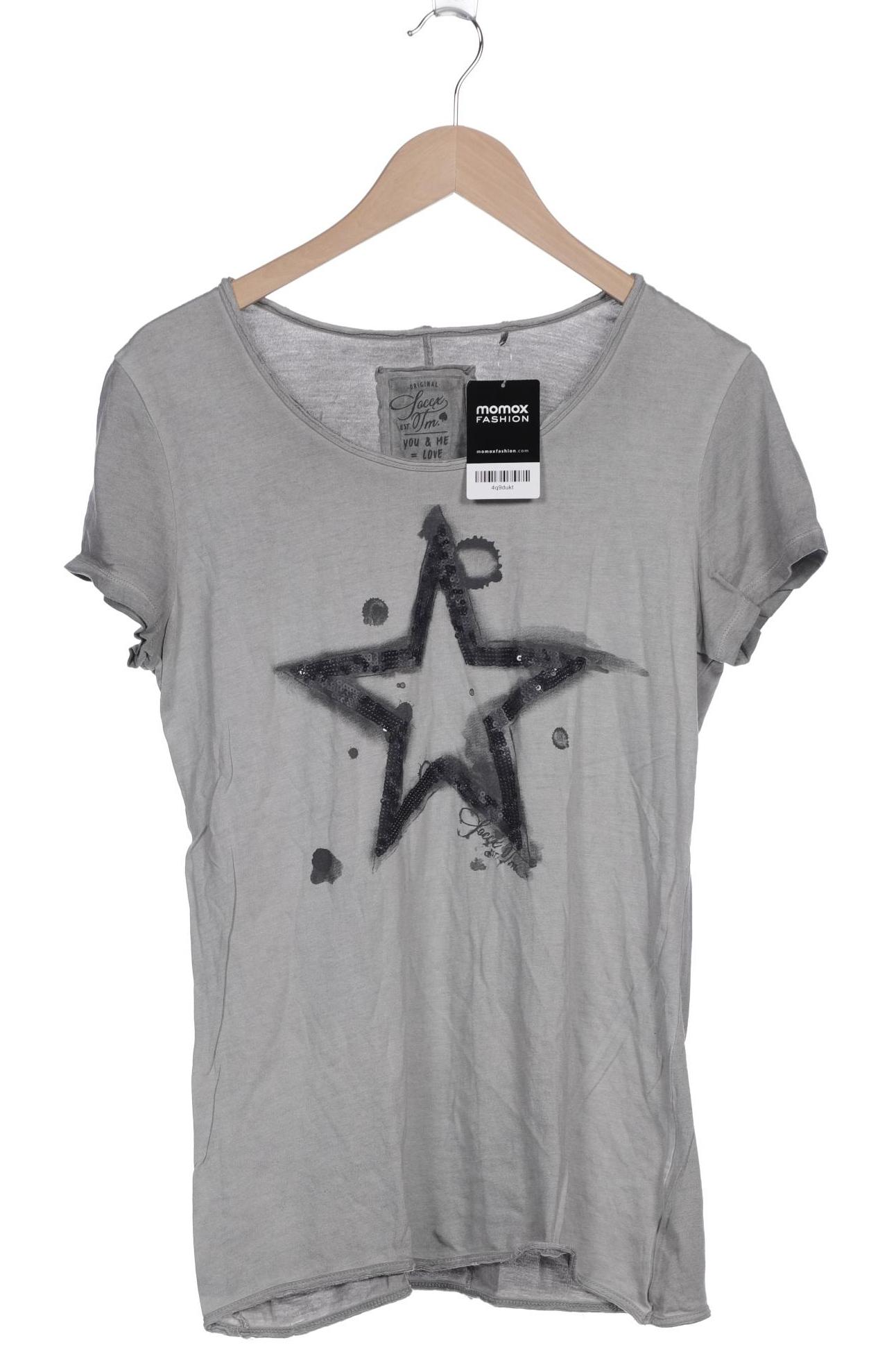 

SOCCX Damen T-Shirt, grau