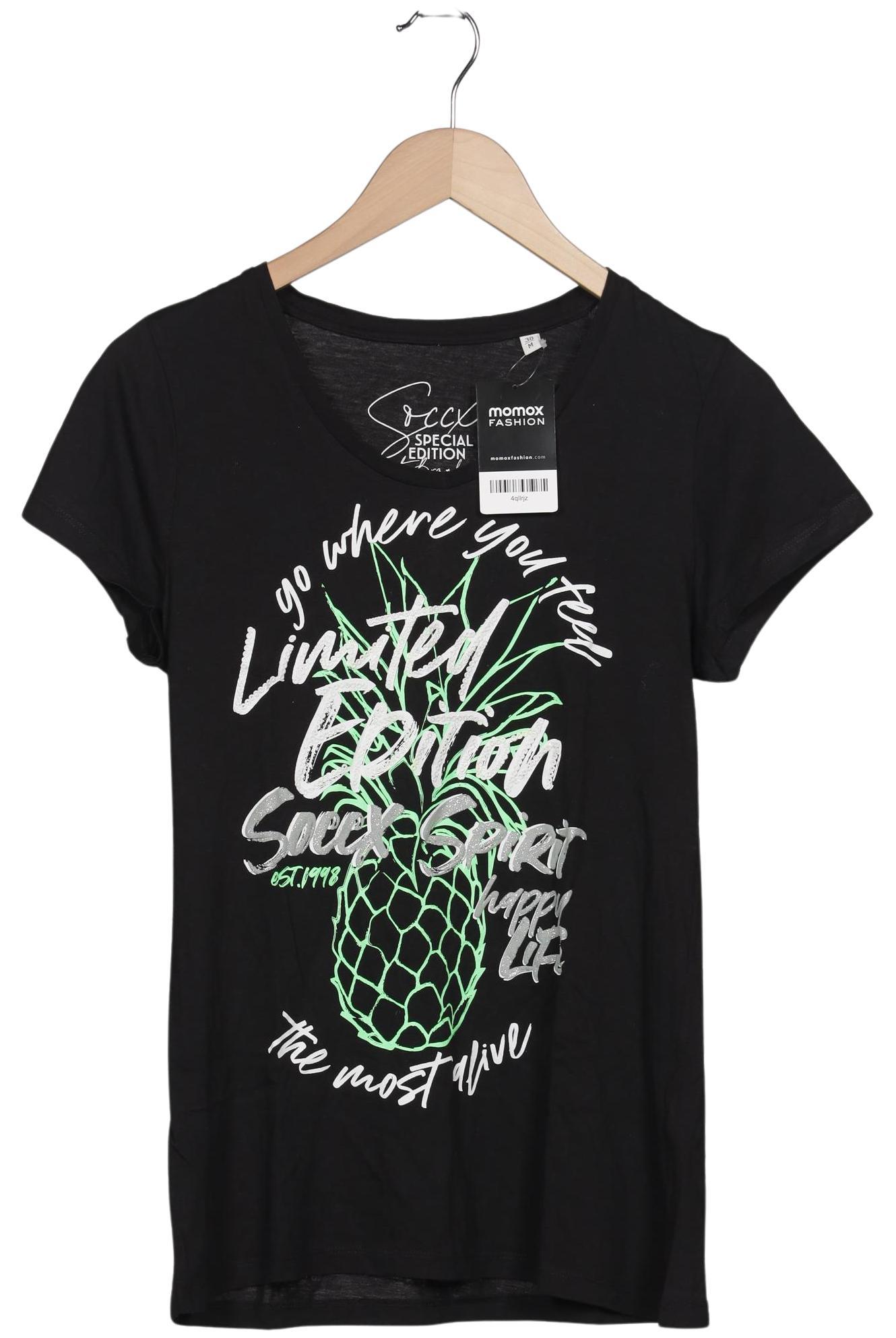 

Soccx Damen T-Shirt, schwarz, Gr. 38