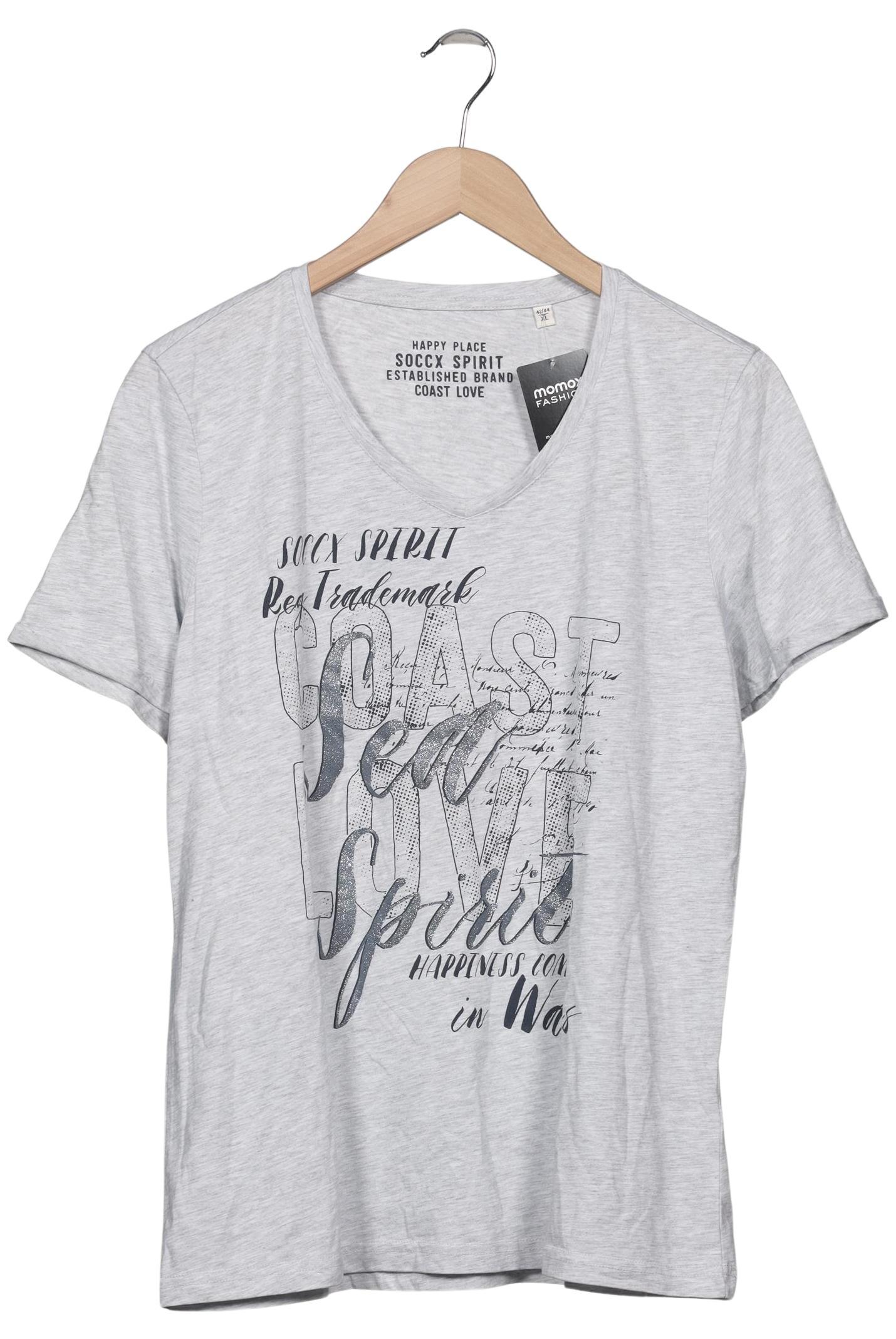 

Soccx Damen T-Shirt, grau, Gr. 44