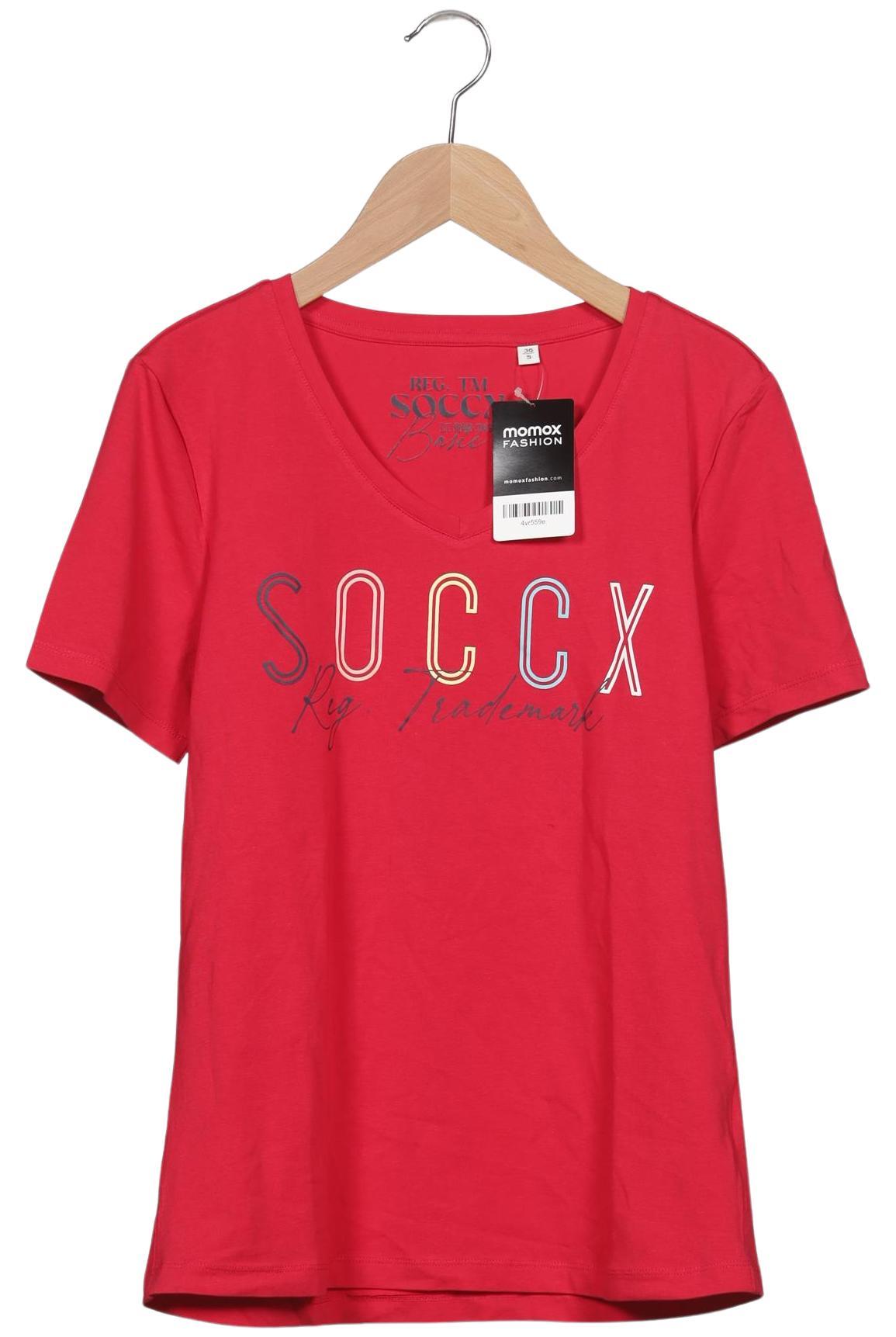 

Soccx Damen T-Shirt, rot, Gr. 36