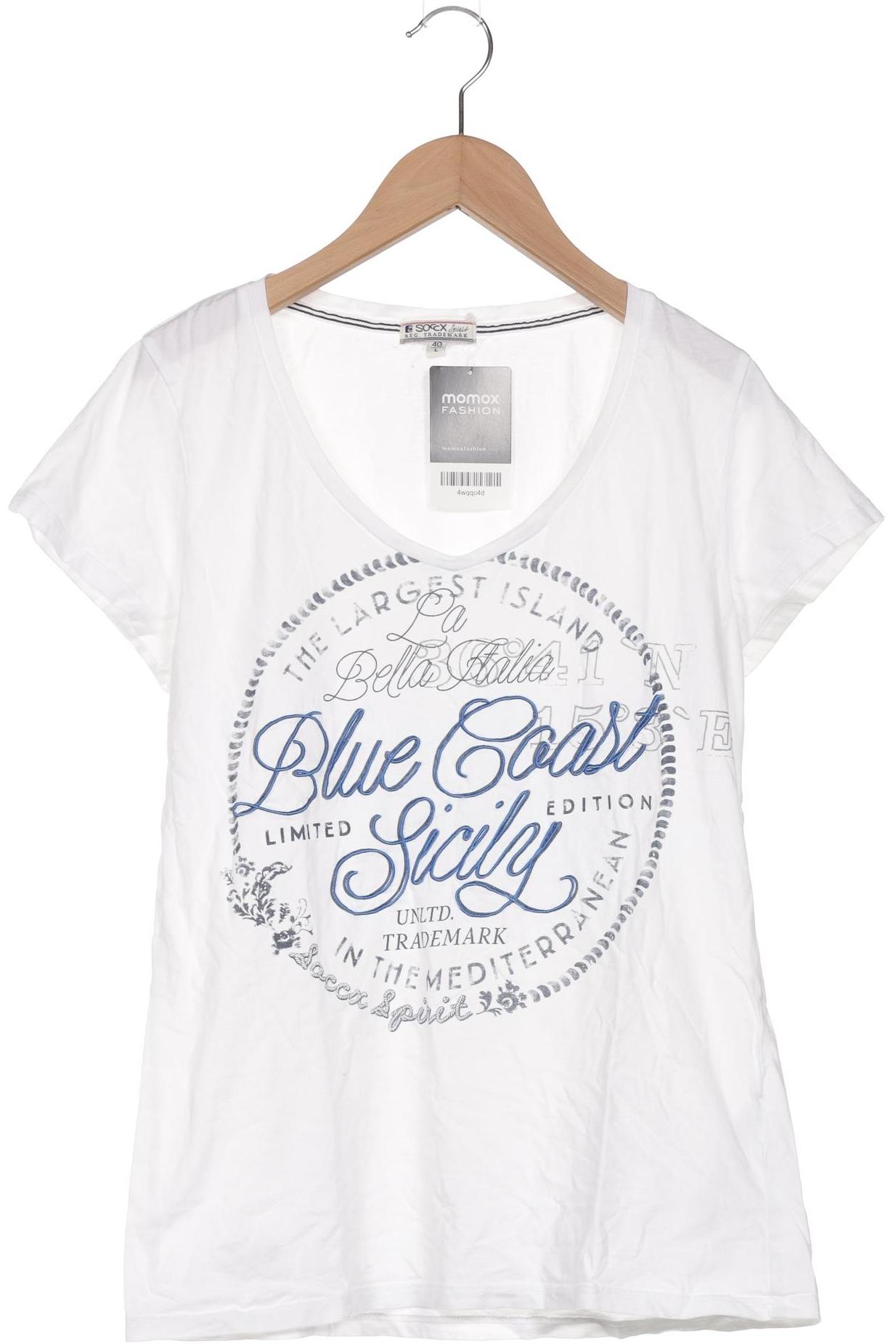 

Soccx Damen T-Shirt, weiß, Gr. 40