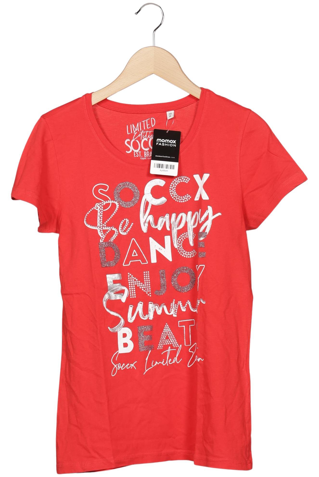 

Soccx Damen T-Shirt, rot, Gr. 38